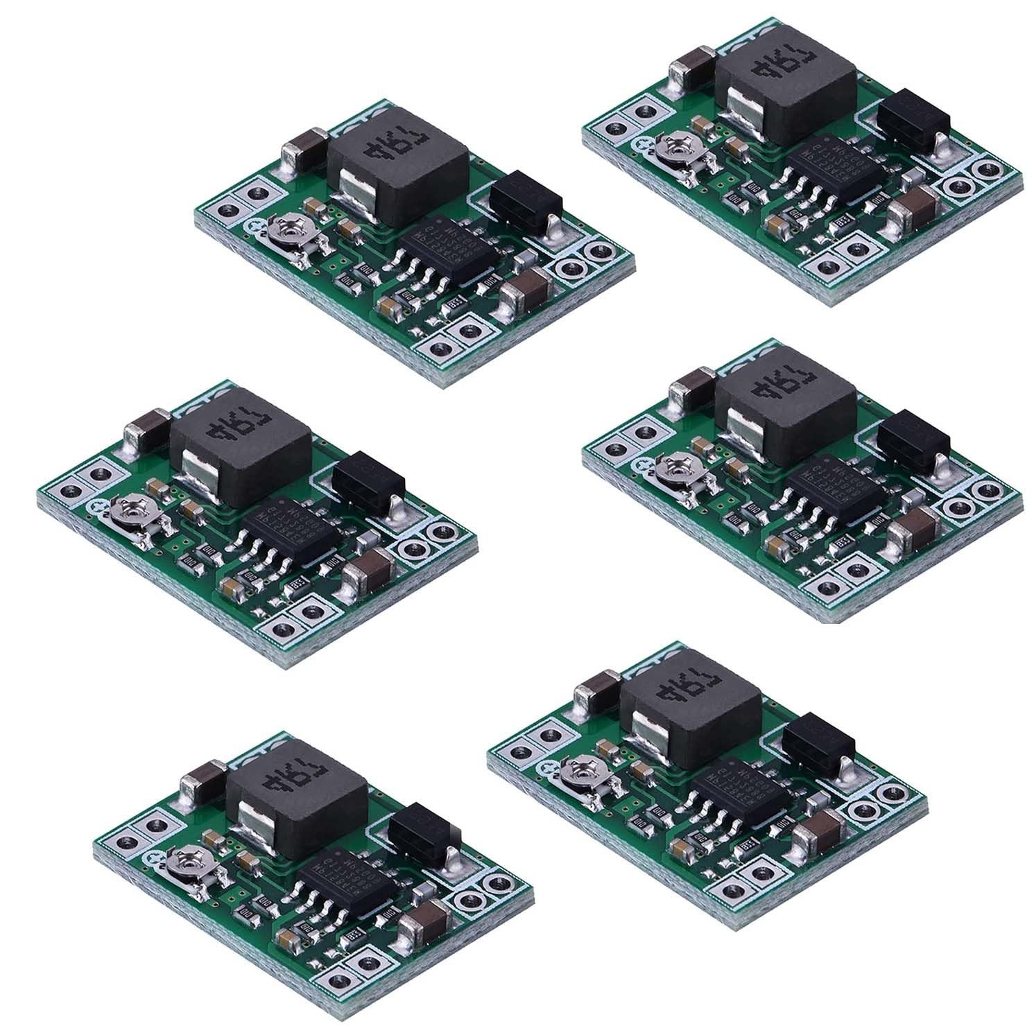 6 PCS Mini MP1584EN DCDC Buck Converter Adjustable 24V To 12V/9V/5V/3V 3A