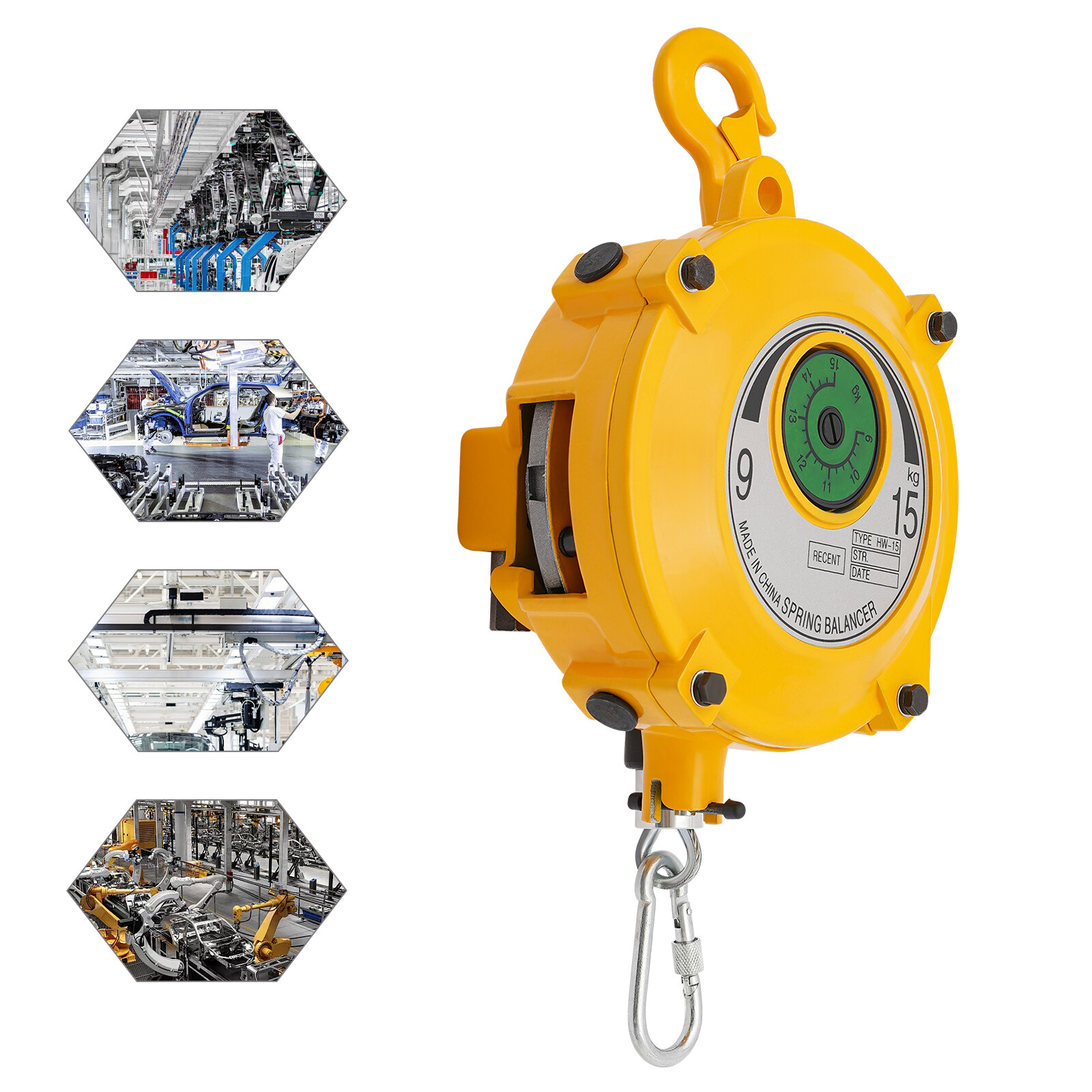 5-9kg Adjustable Spring Tool Balancer Retractable Spring Balancer W/ 1* Wrench