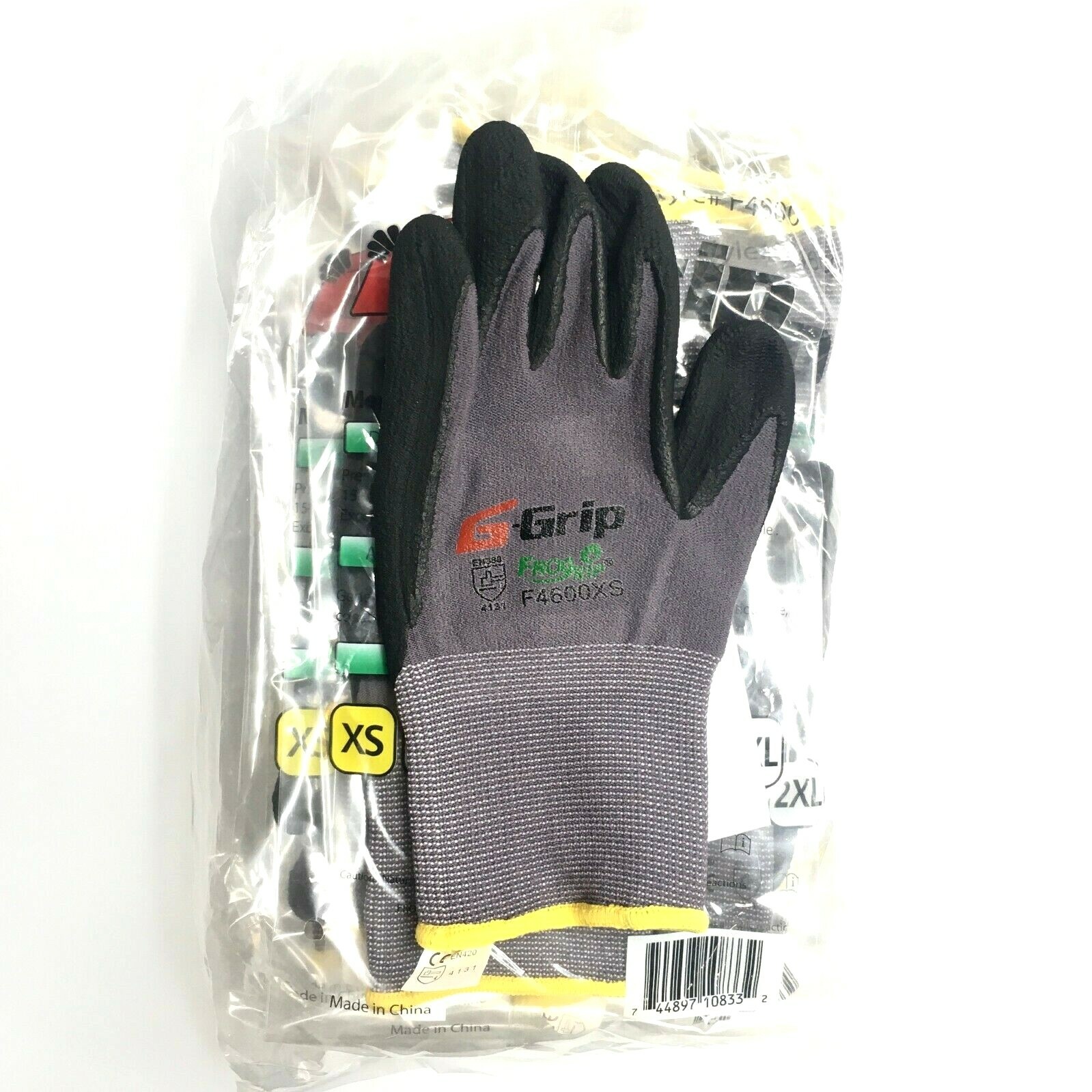 24 PAIRS Work Gloves Liberty G-Grip Foam Nitrile Micro Foam-Palm Coated F4600