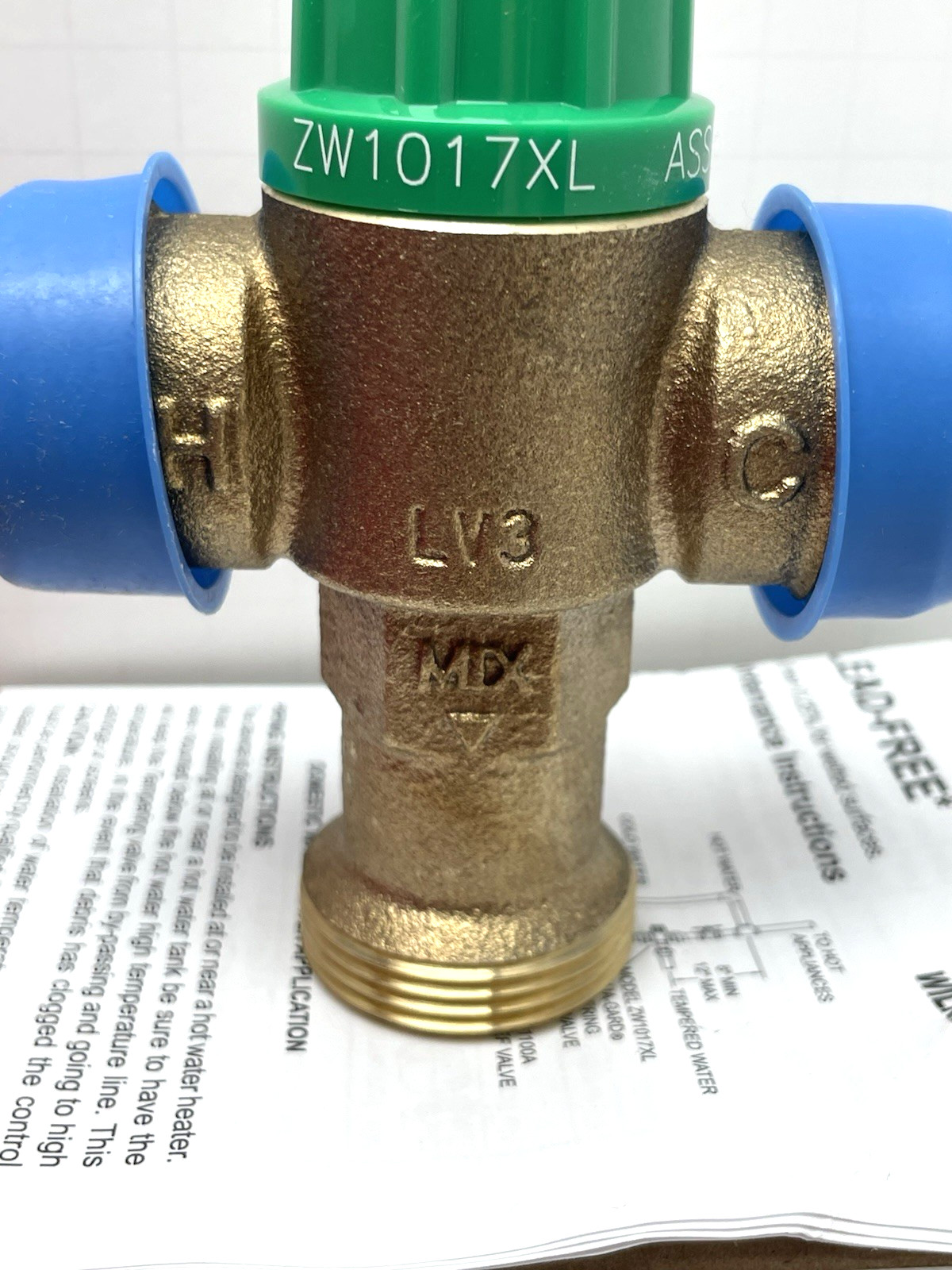 ZURN WILKINS ZW1017XL AQUA-GARD 1/2″ THERMOSTATIC MIXING TEMPERING VALVE FNPT