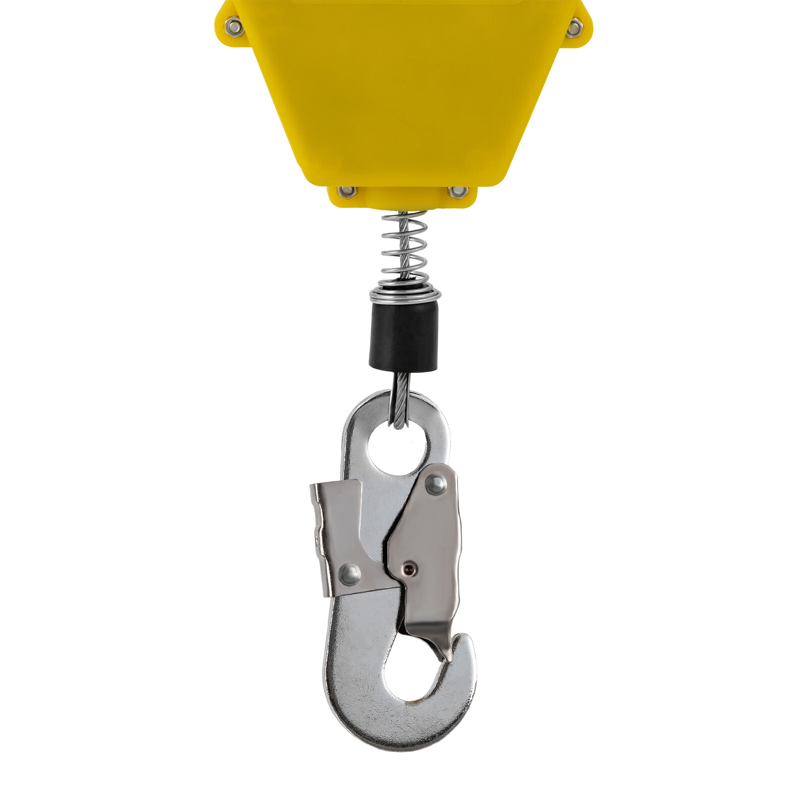 15M Self-Retracting Fall Arrester with Double Locking Hook, 150kg Capacity