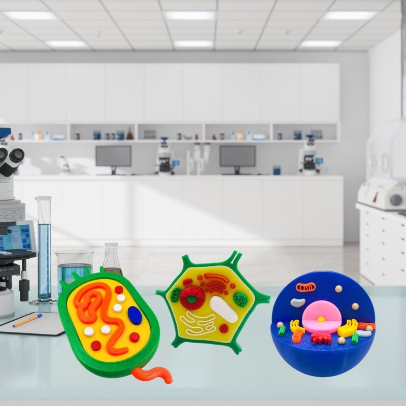 Educational Animal Plant Cell Anatomy Model Biology Teaching Aid For Science Lab