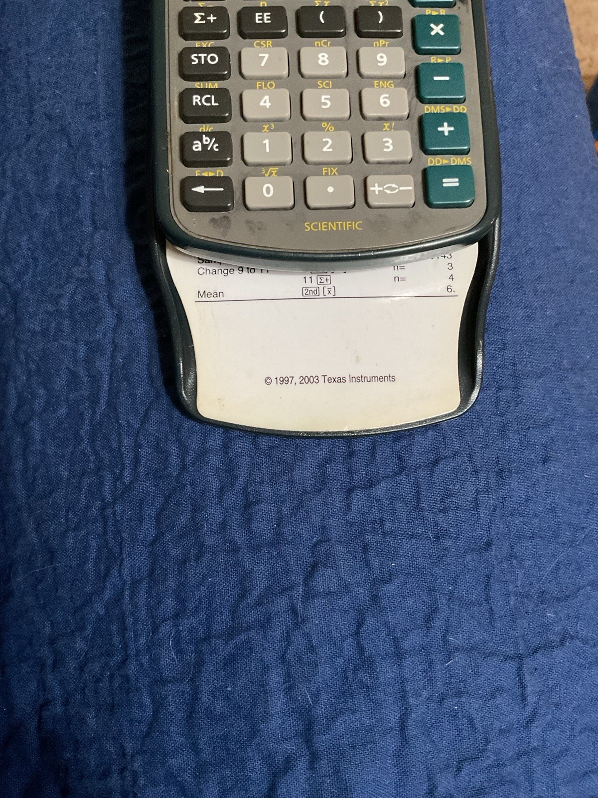 texas instruments ti-30xa scientific calculator With Slide Cover & Ref Guide