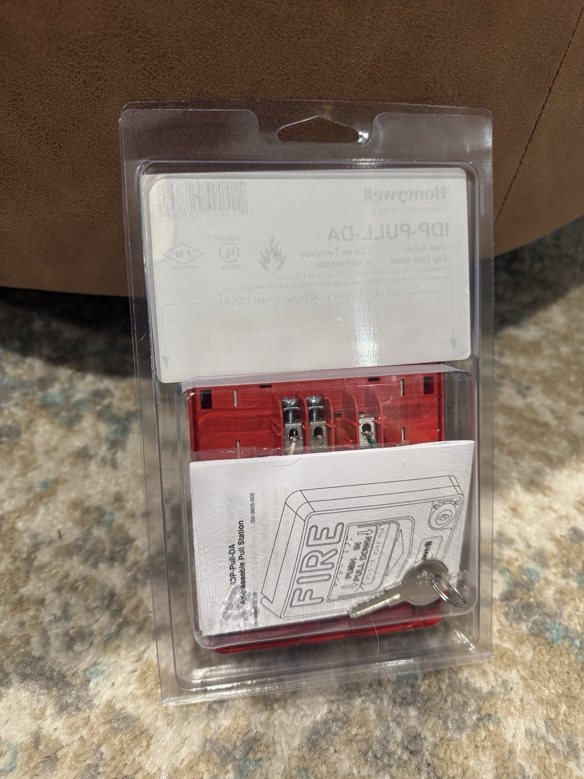 Honeywell Farenhyt IDP-Pull-DA Dual-Action Manual Pull Station Key Lock Reset