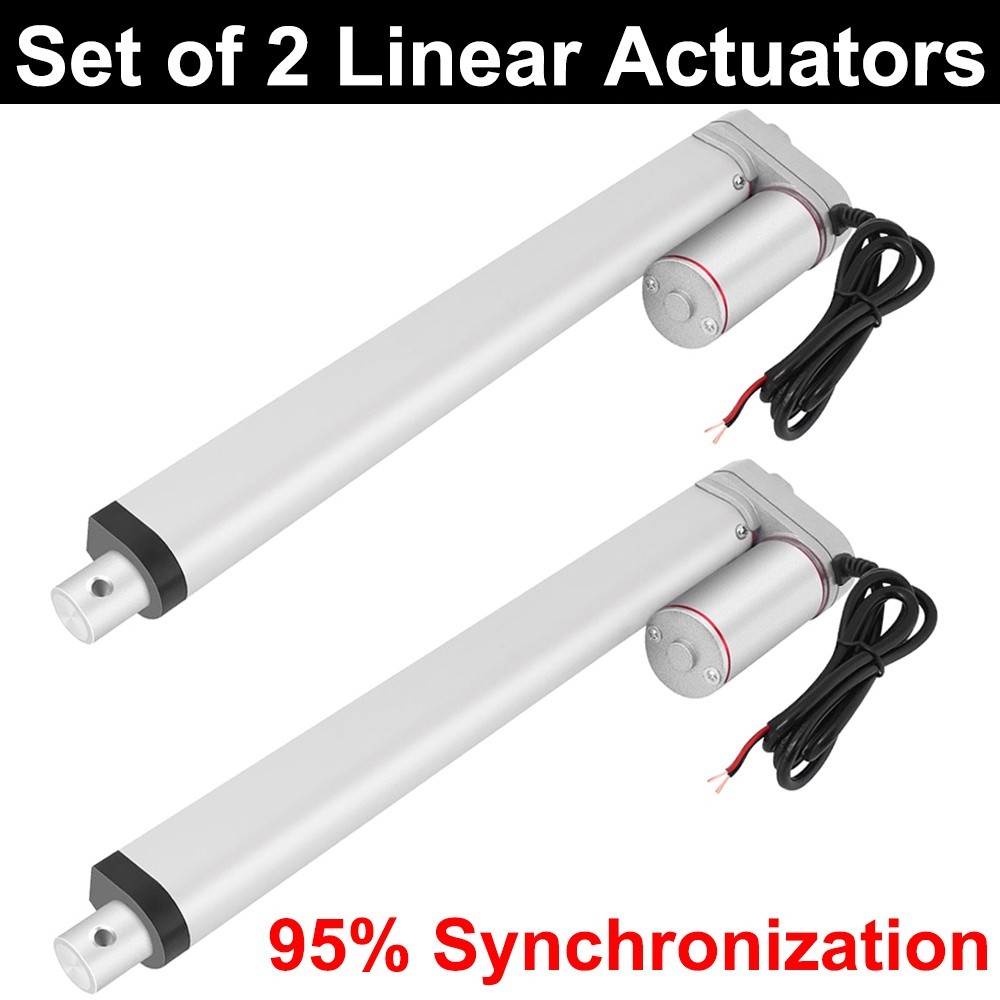 2 Linear Actuators 1500N 12V DC Electric Motor W/ Controller Switch Auto Lift DO
