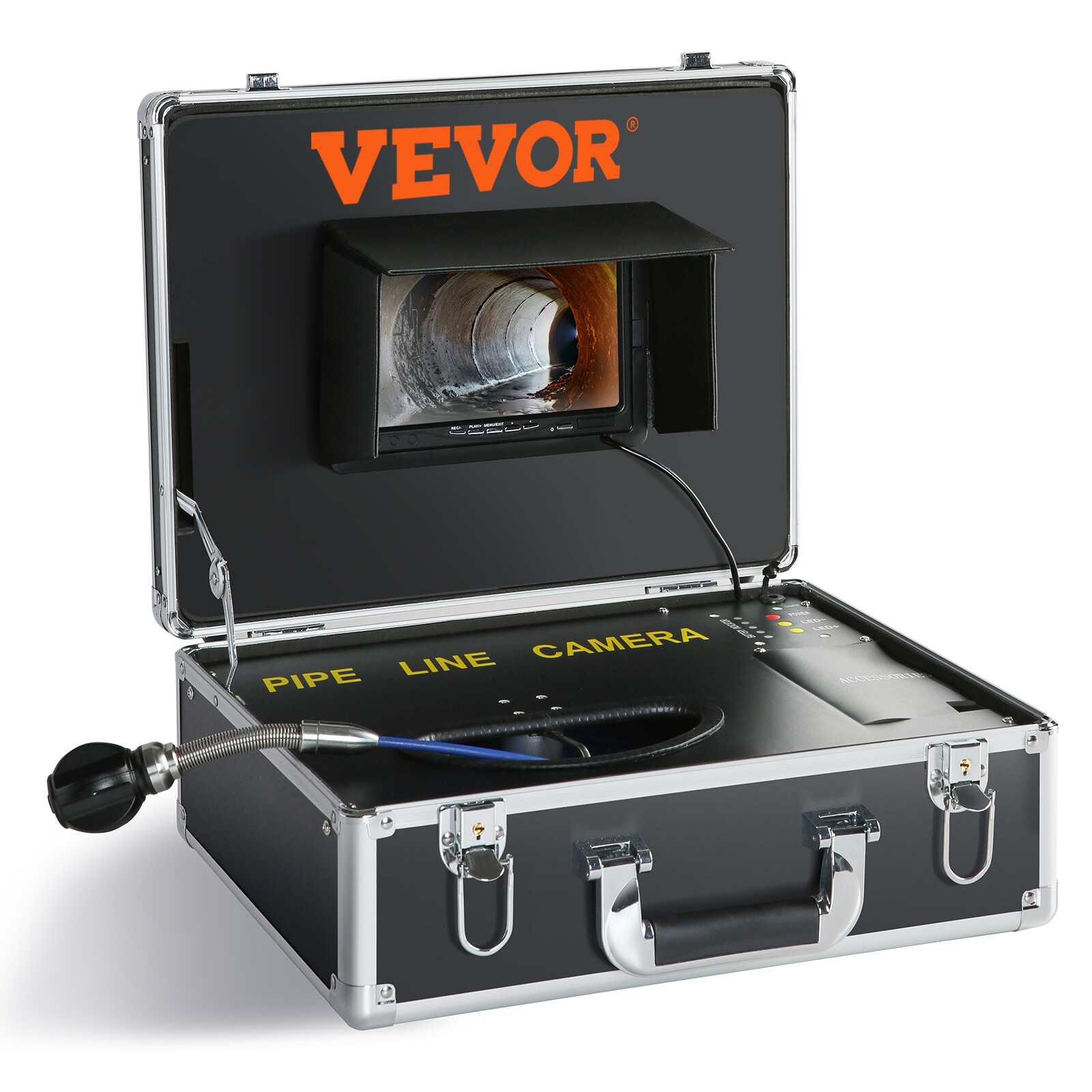 7″ Sewer Camera 50m/165ft Pipe Inspection Camera Drain Camera IP68 waterproof