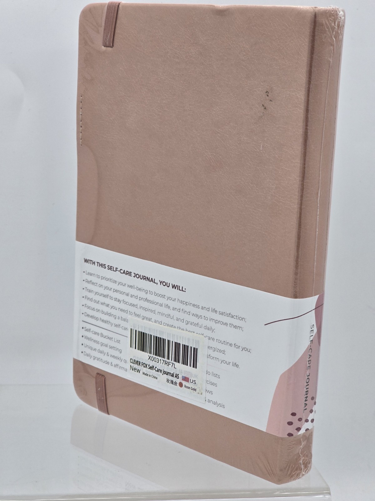 Clever Fox Self-Care Journal – Daily Reflection Notebook – Mental Health Healing