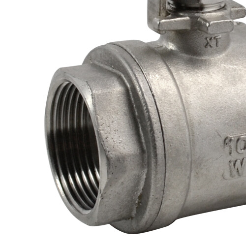 BALL VALVE1-1/4″ 1.25 in NPT Female Threaded Full Port Stainless Steel SS 316