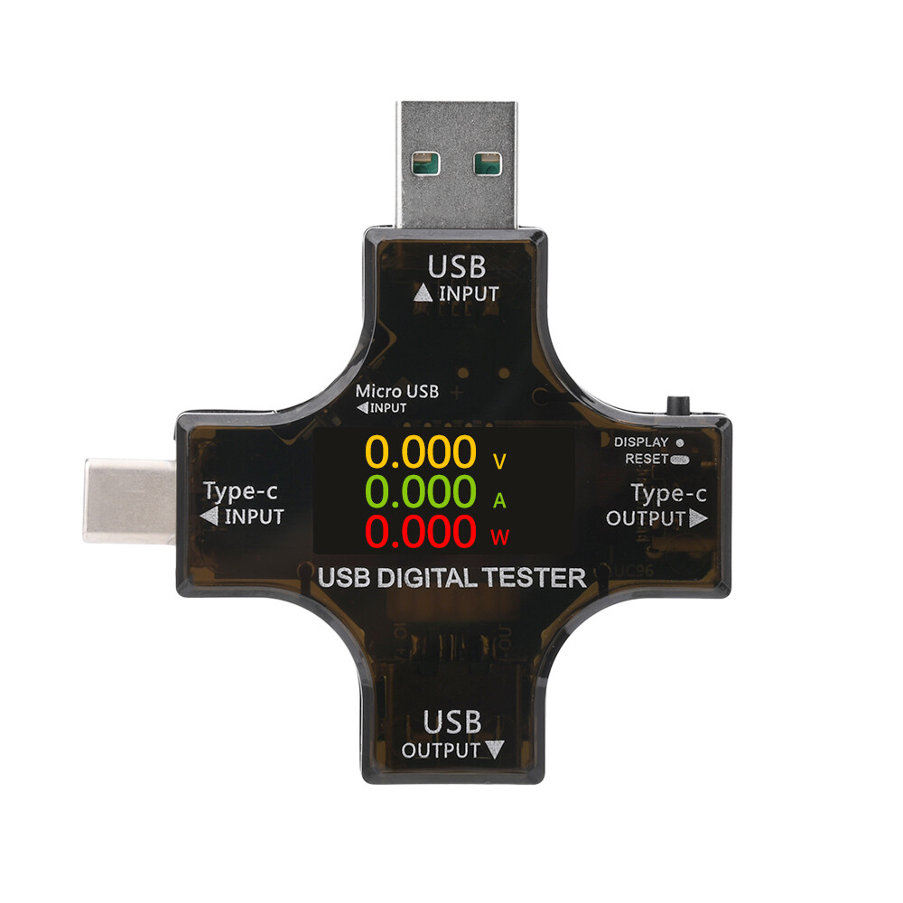 Type-C USB Digital Power Meter Tester Multimeter Current Voltage Test Bluetooth