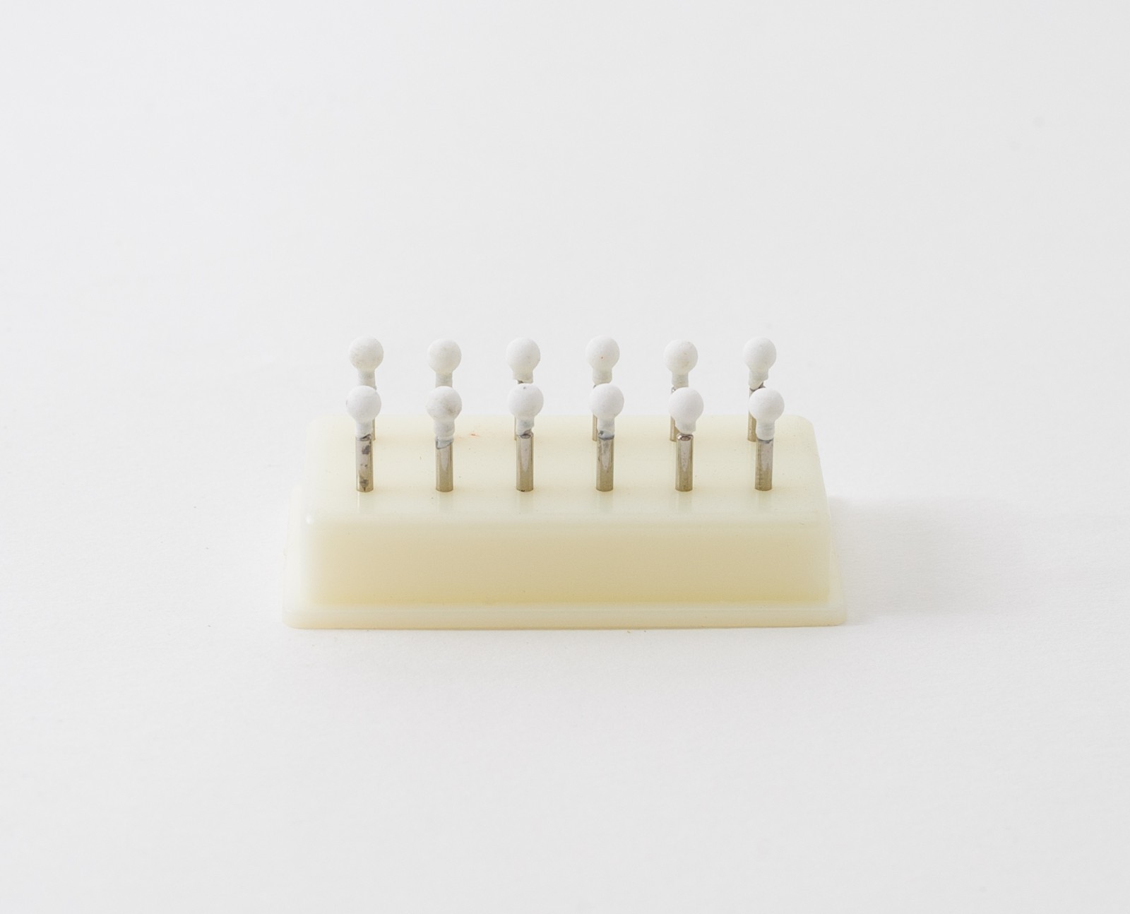 Dental Polishing Finishing Mounted Arkansas Stones Points White FG Round 12/pack