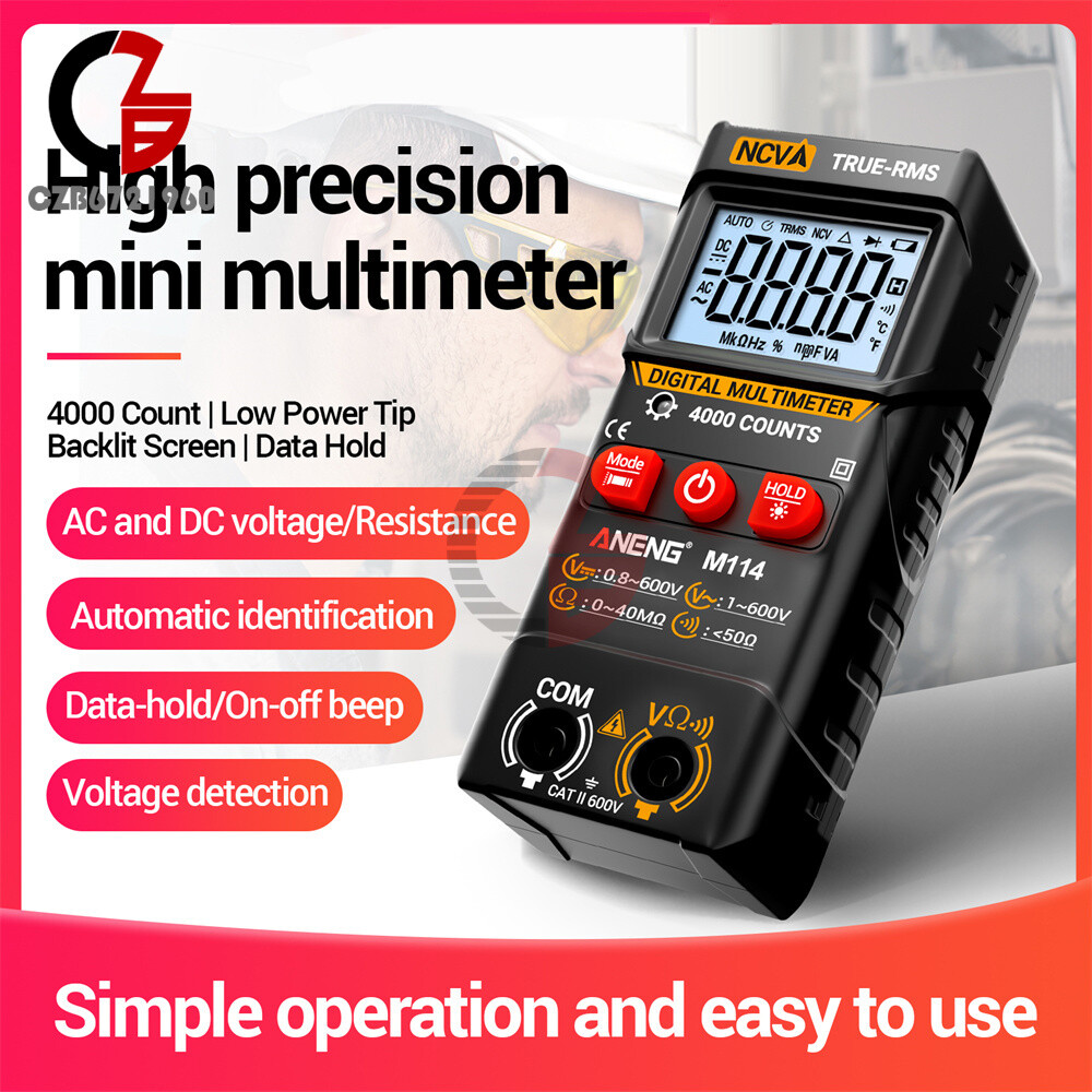 ANENG Digital Multimeter Automatic Voltmeter NCV Resistance Electrician Tester