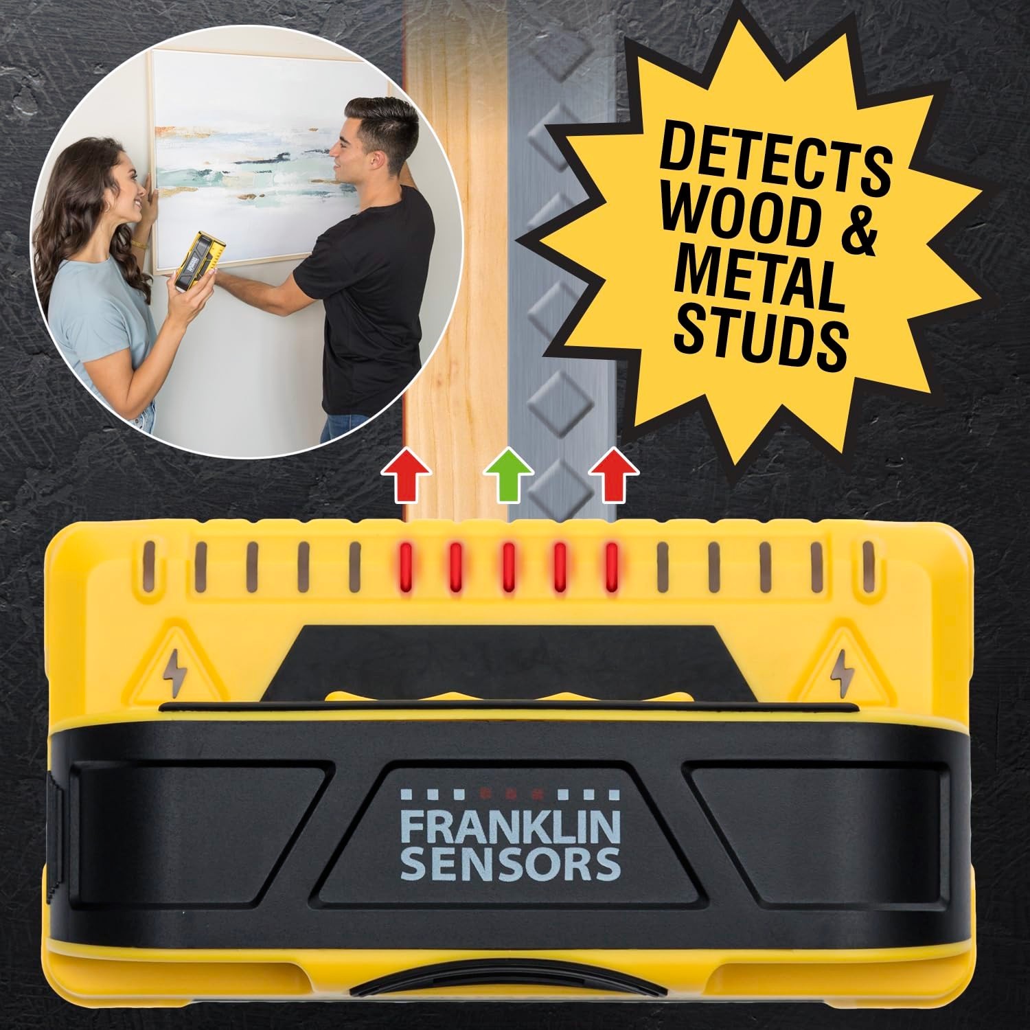 Franklin Sensors ProSensor M150/X990 Stud Finder w/ Live Wire Detection 9-Sensor