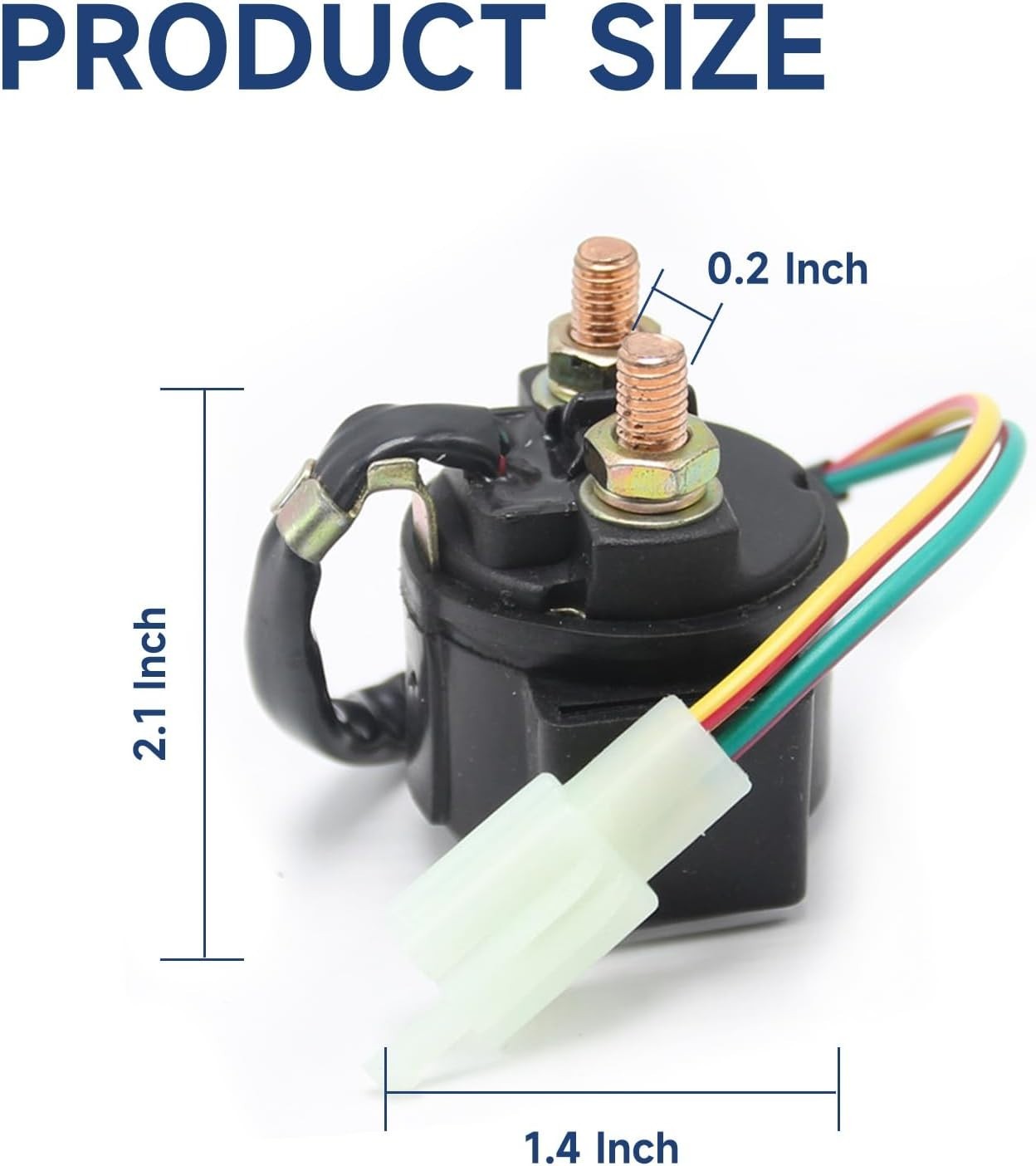 Reliable Solenoid Starter Relay for 50cc-125cc ATVs, Dirt Bikes & Scooters