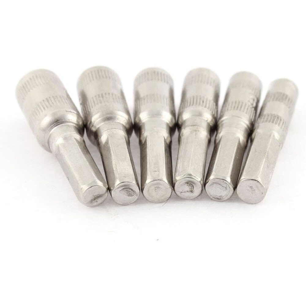 12PCS 6 in 1 H4 Hexagon Shank 6 Points Hex Socket 2.5mm 3mm 3.5mm 4mm 4.5mm 5mm