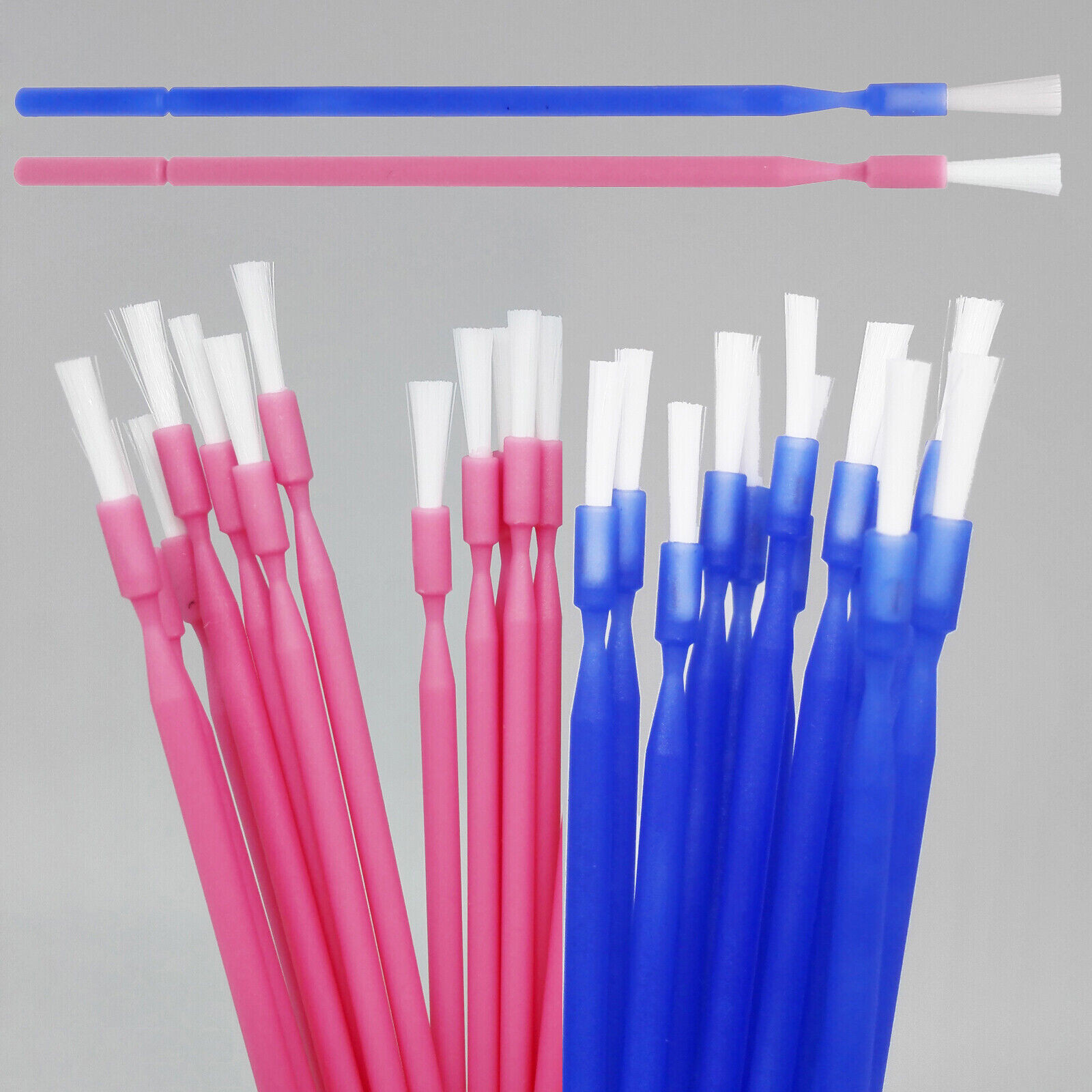 100Pcs Dental Disposable Bendable Micro Brush Applicator/Long Type/Taper Brush