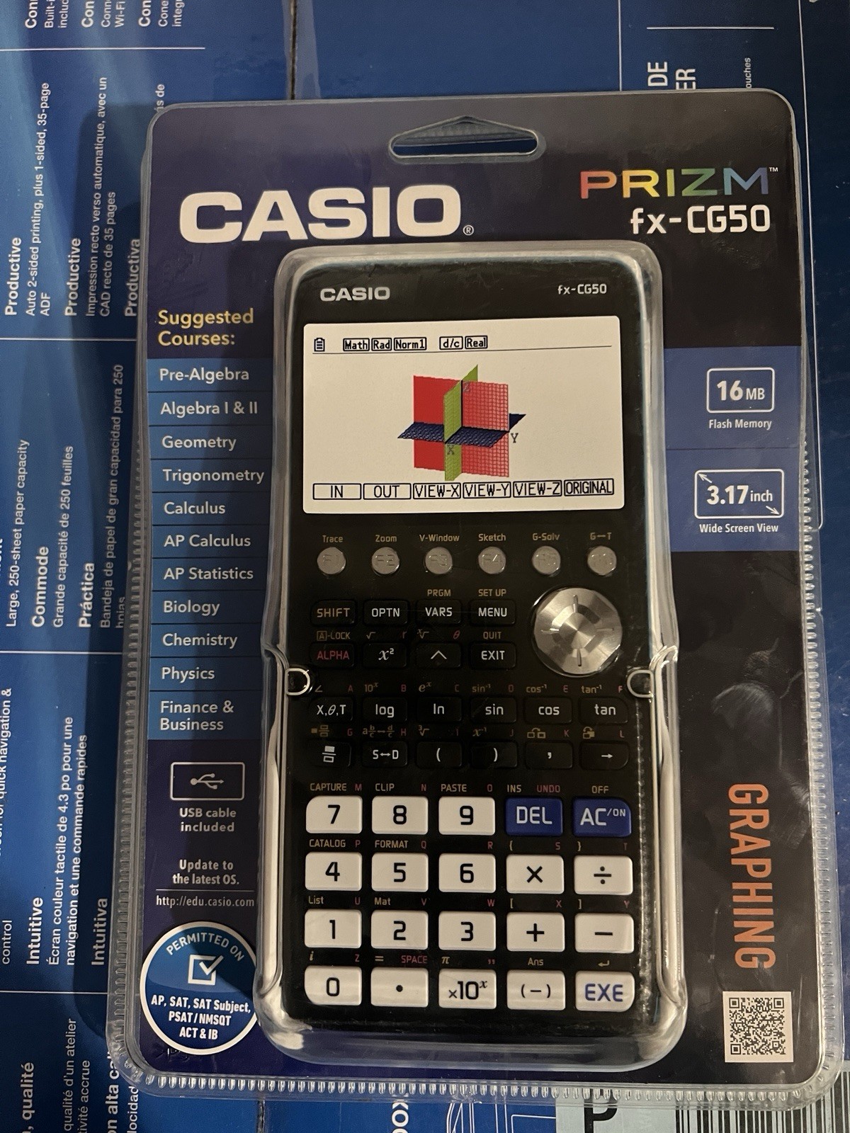 Casio Prizm fx-CG50 Color Graphing Calculator w/3D Graph & Python *Brand New