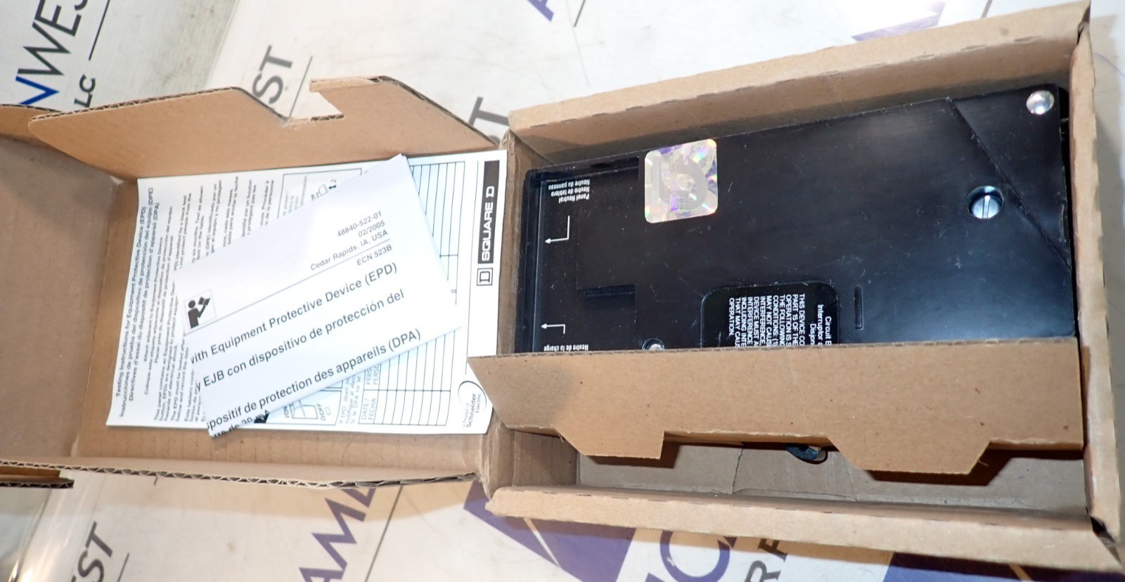 NEW – Square D Circuit Breaker EGB14020EPD 1P 20A 35kA @ 277VAC EPD GFI 30mA