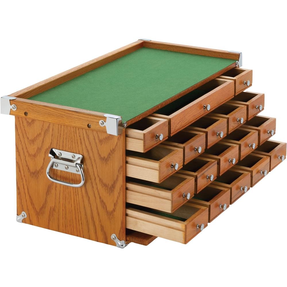 T33974 23″ Series 18-Drawer Red Oak Mid-Riser