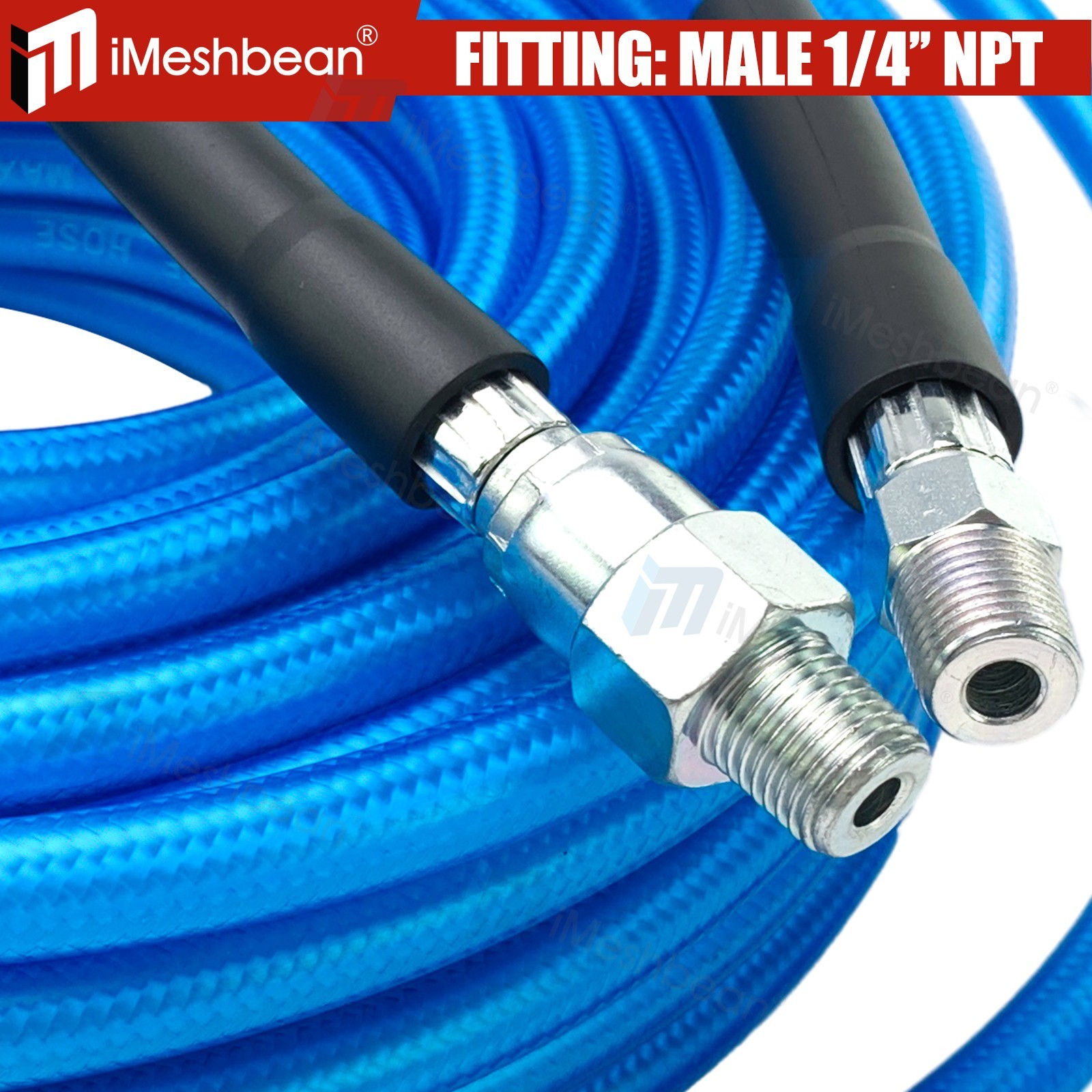 200FT 1/4″M-NPT Drain Cleaning Hose Sewer Jetter Nozzles Kit For Pressure Washer