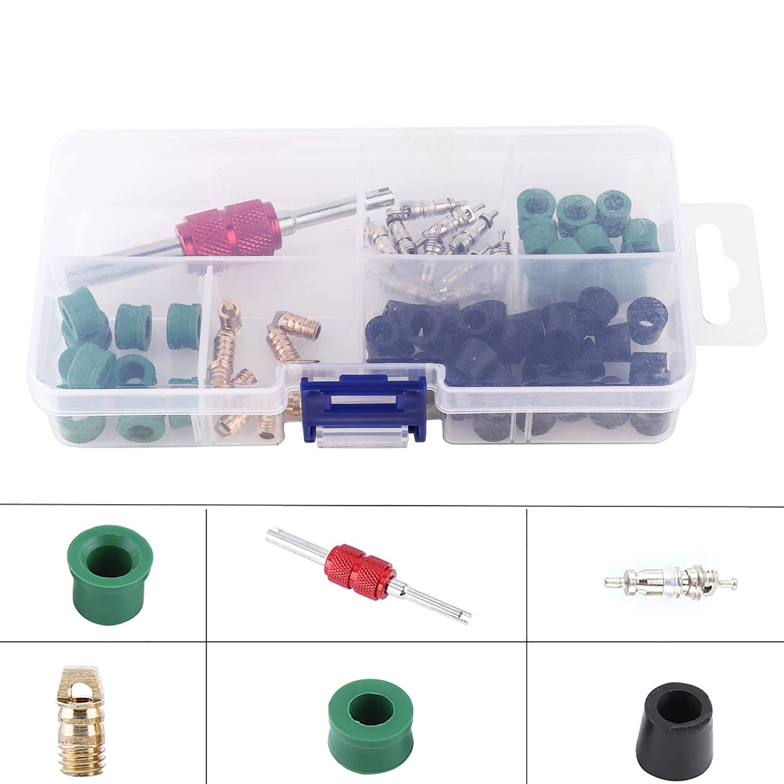 71 PCS Yellow Jacket HVAC Hose Gasket Air Conditioning Valve Core Repair Kit