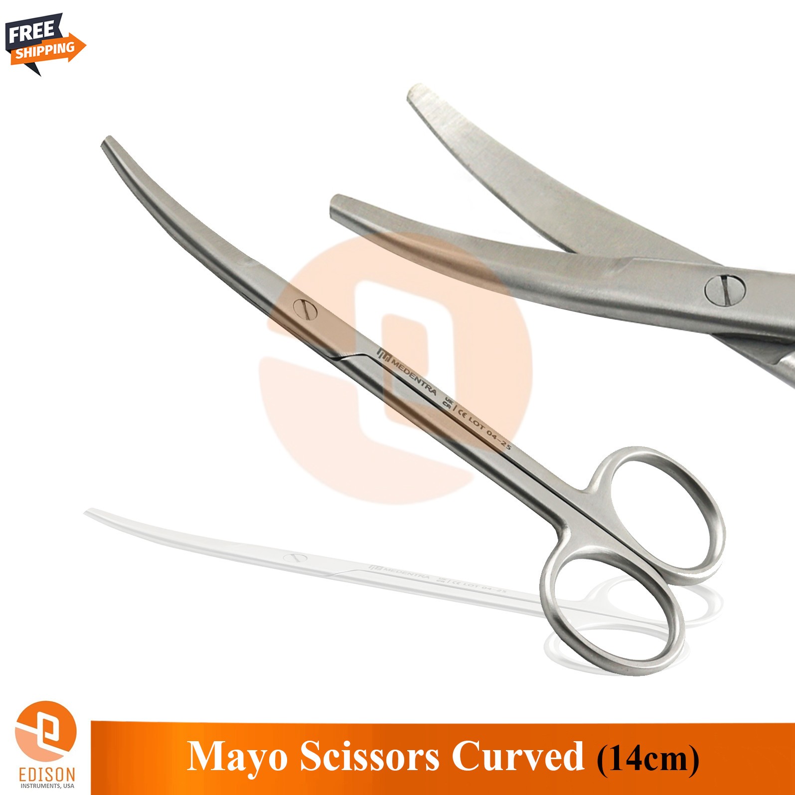 14CM MAYO SCISSORS CURVED DISSECTING DENSE TISSUE CUTTING SUTURE DRESSING