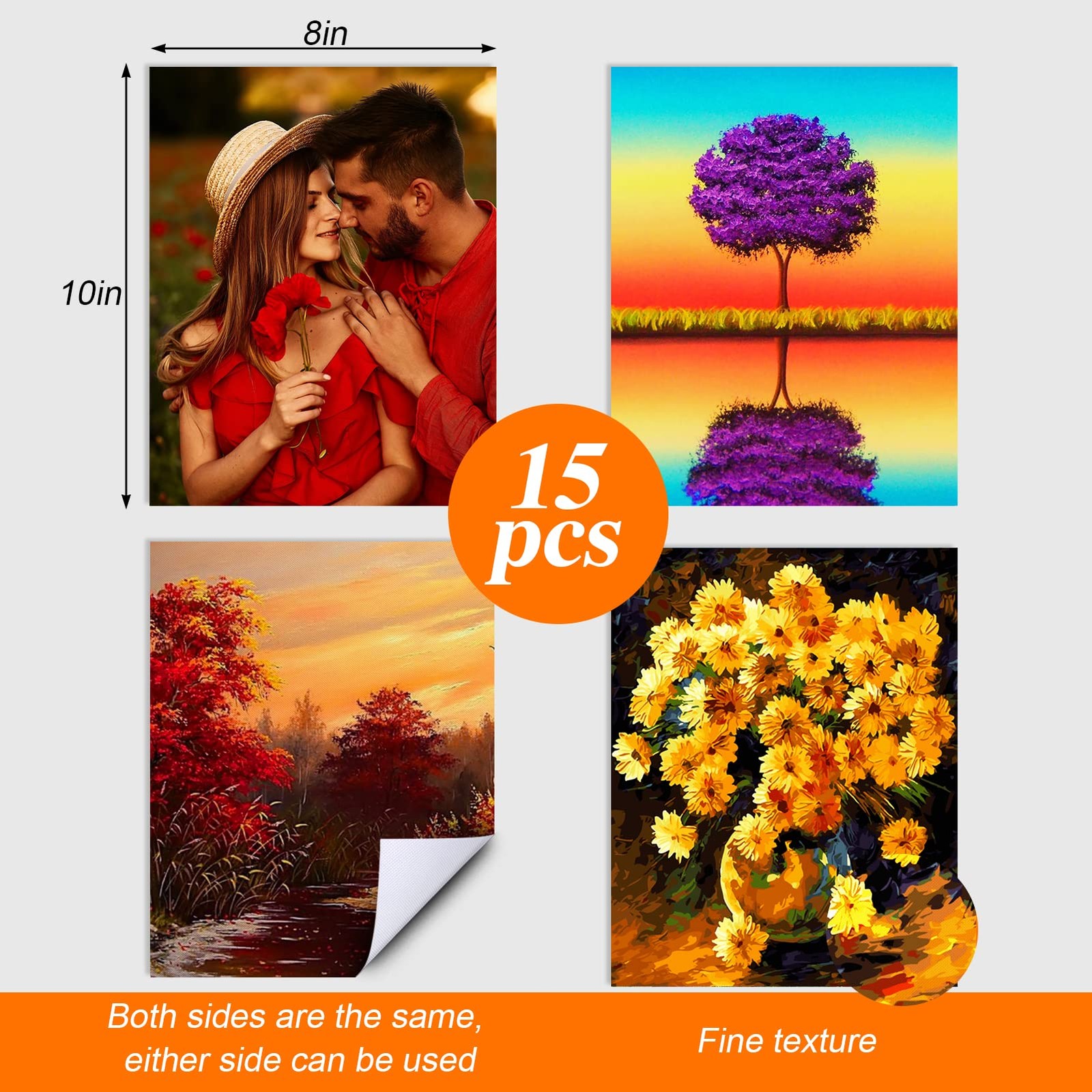 Mity rain Sublimation Blanks Products for 8×10 8 x 10 inches, Multicolor