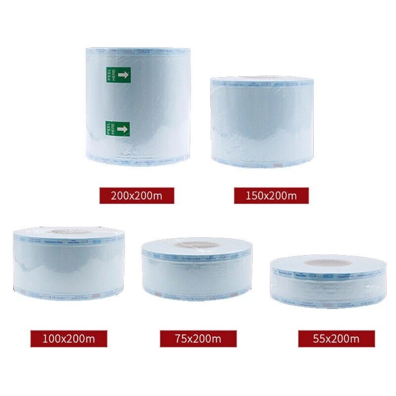 Dental Sterilization Bag For Sealing Machine Oral Tools Packing Bag 200M/Roll