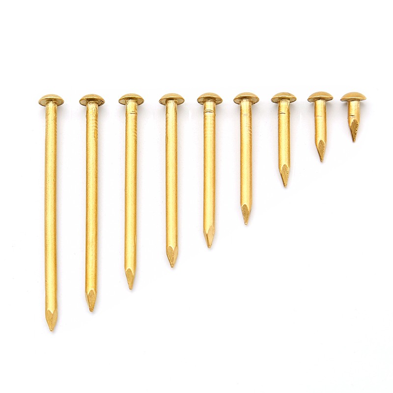 Brass Small Mini Round Head Nail Tack Diameter 1.2mm – 2.8mm Length 8mm – 55mm