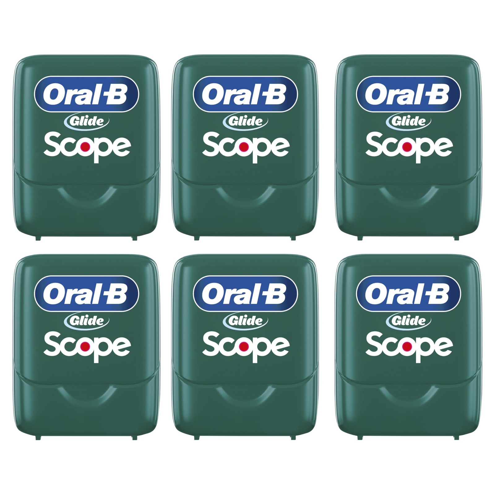 Oral-B Glide Dental Floss, Scope Mint Flavor, 40 m, Pack of 6