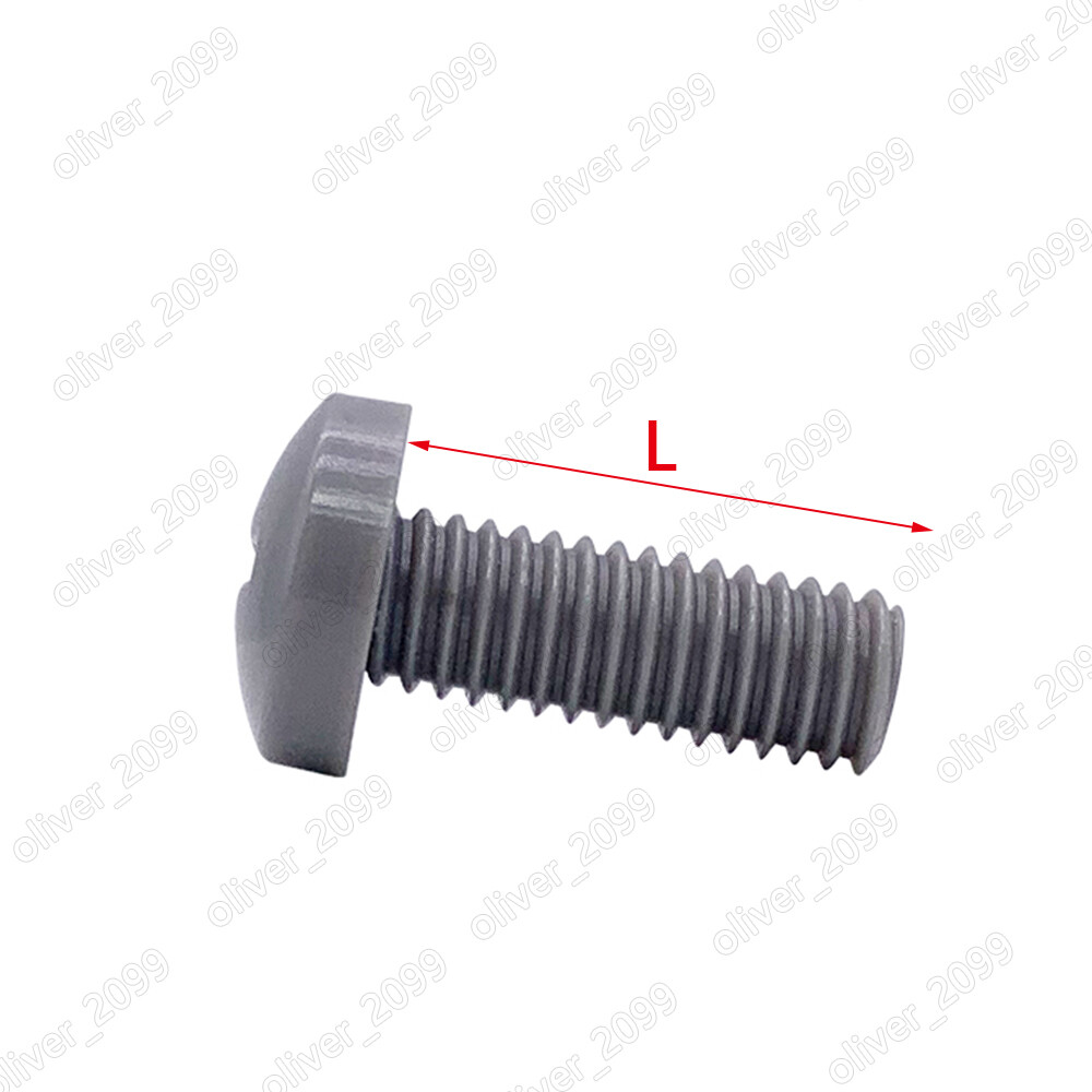 M3 M4 M5 M6 M8 M10 Gray Nylon Plastic Phillips Cross Pan Head Machine Screws