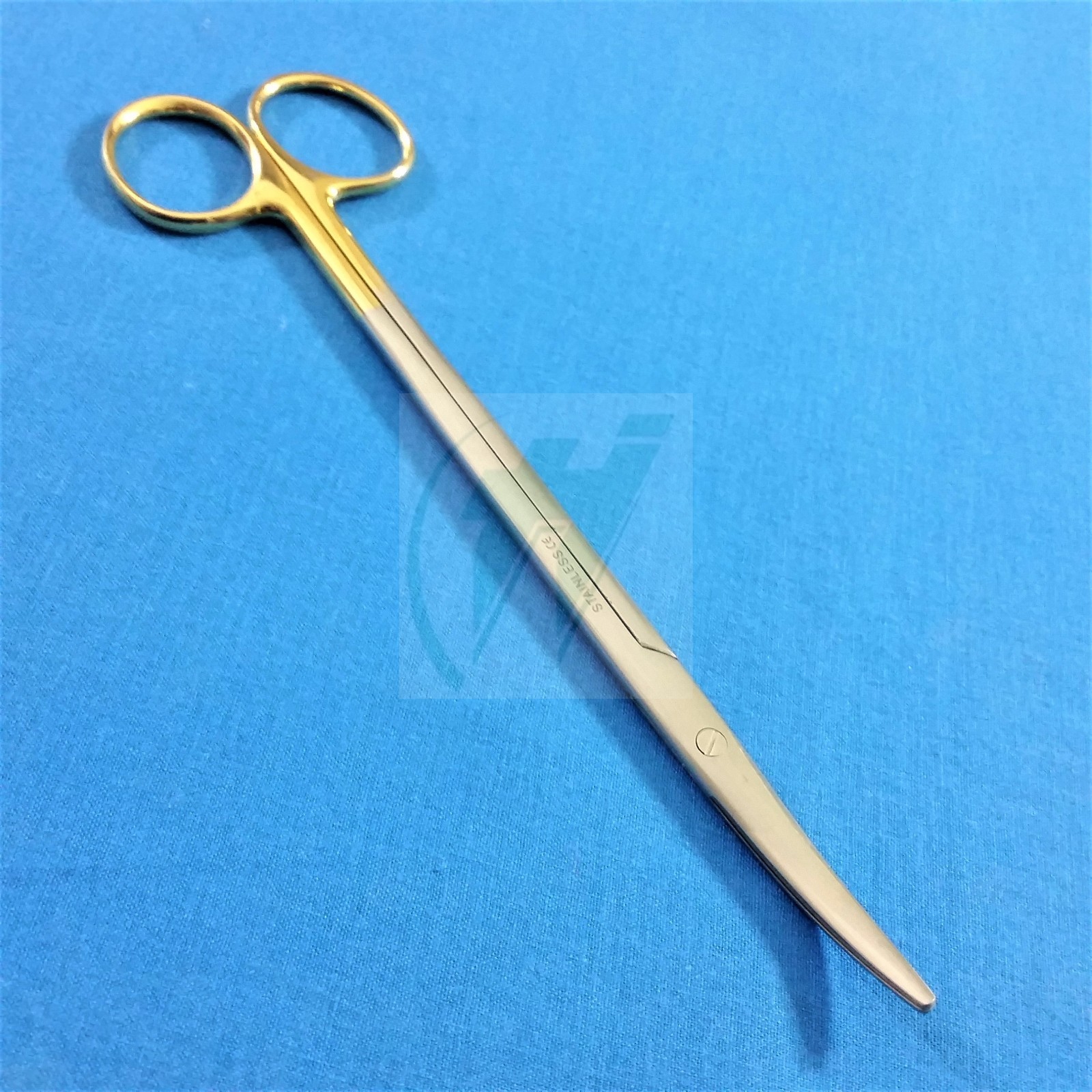GOLD HANDLE PREMIUM QUALITY METZENBAUM DISSECTING SCISSORS 7″ CURVED BLUNT