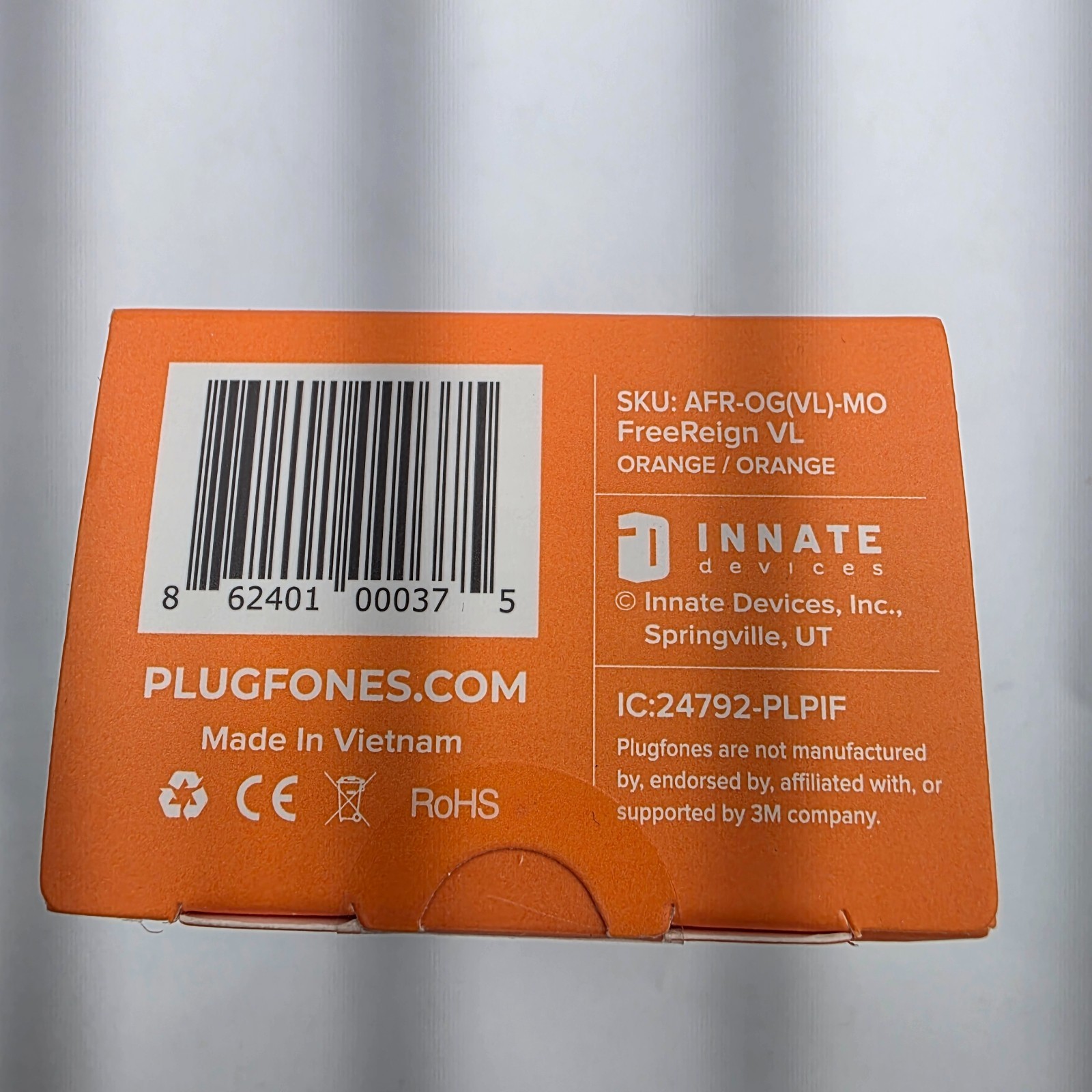 NEW Plugfones FREEREIGN VL Earplugs With Audio OSHA HEARING PROTECTION
