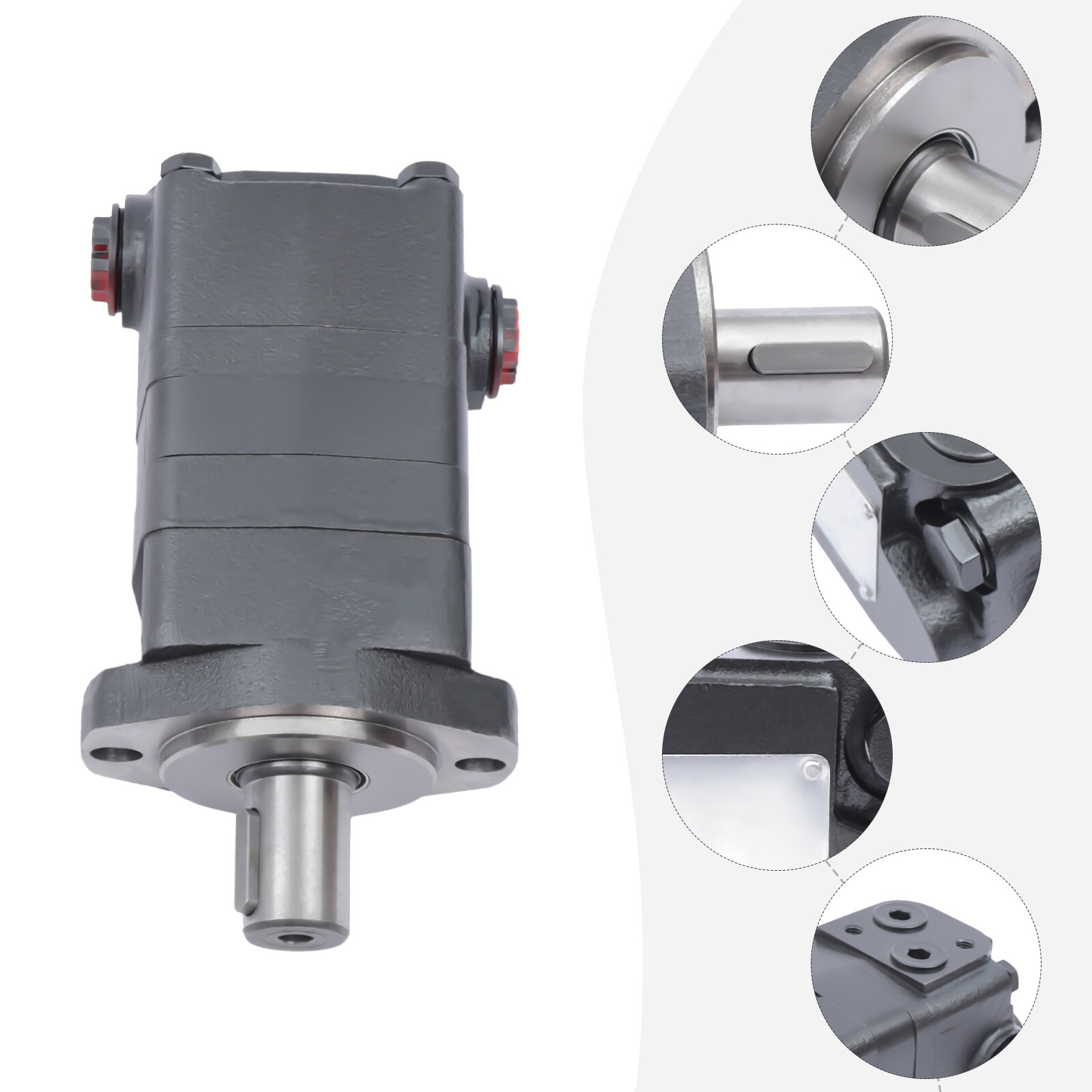 For Eaton 104-1063 Char-Lynn 104-1063-006 2 Bolt Hydraulic Motor Straight Shaft~