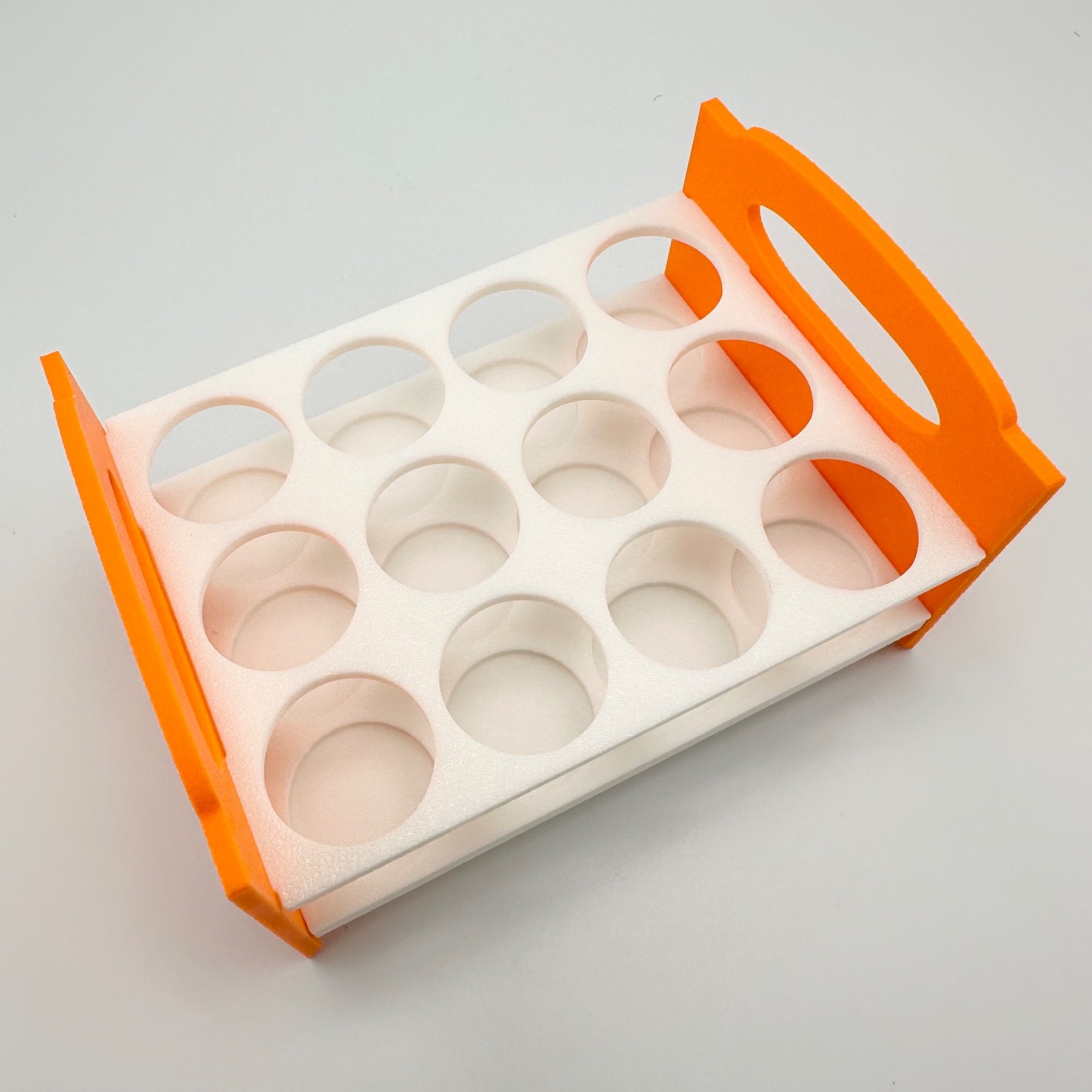Stackable Test Tube Rack 12-Hole Holder Fits Tubes up to 24mm – Made in USA