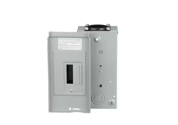 Eaton BR 70 Amp Outdoor 2 Space 4 Circuit Main Lug Loadcenter with Cover