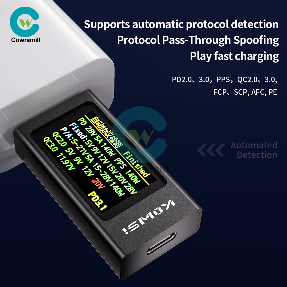 KWS-X1 Type-C Power Tester Voltage Current Meter USB-C Multimeter DC 4-30V 0-12A