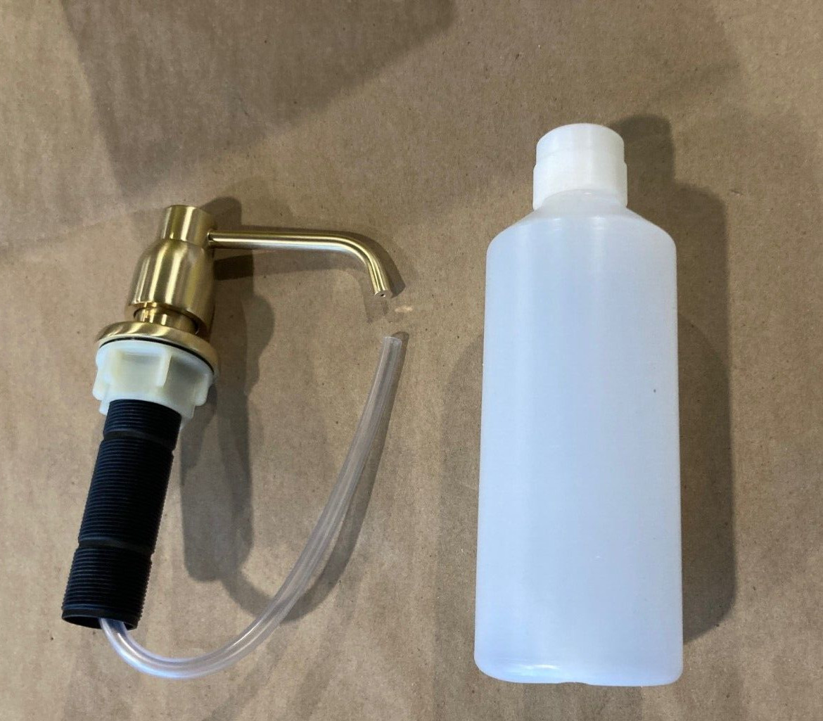 Perrin & Rowe U.6495SEG Soap Dispenser Deck Mounted SATIN ENGLISH GOLD New!