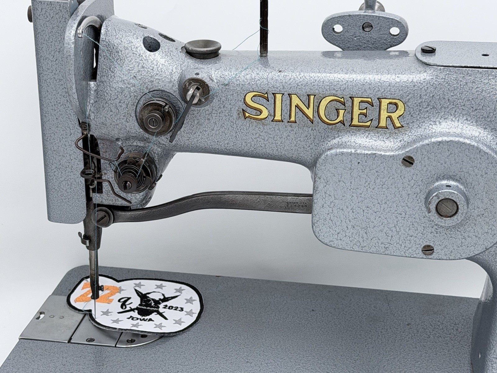 Vintage Singer 107w102 Irish Embroidery Machine Black | Motor + Table Stand