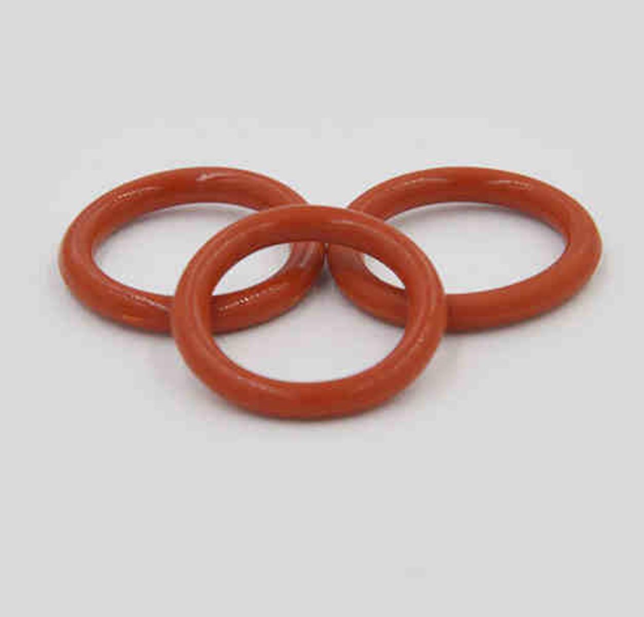 US Stock 100x 10mm OD 8mm ID 1mm Dia Food Grade Silicone Rubber Seal O-Ring Red