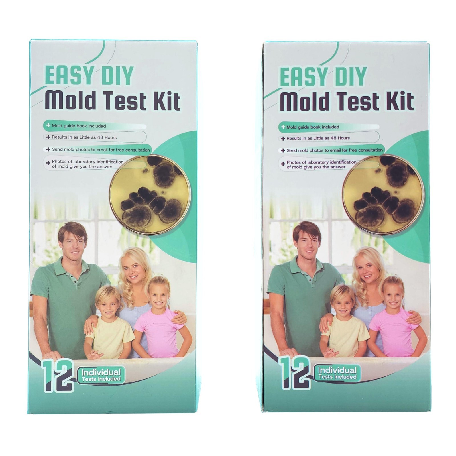 (Lot of 2) Mold Test Kit for Home Detection: 12 Professional DIY Testing Kits