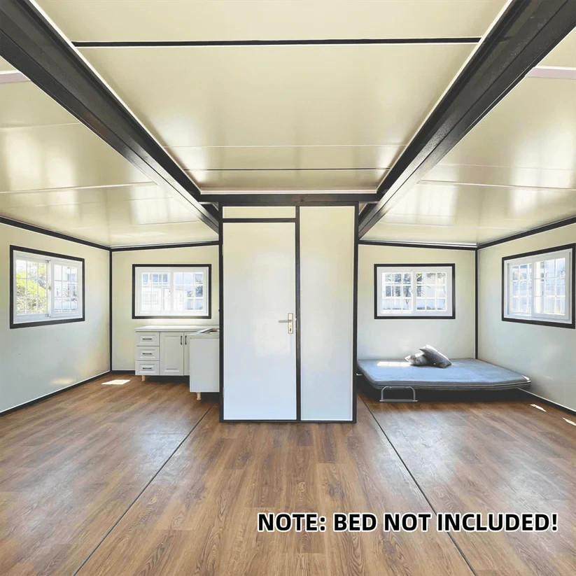13x20ft Fast Installation Expandable Prefab House Mobile Office W/ Rain Shower