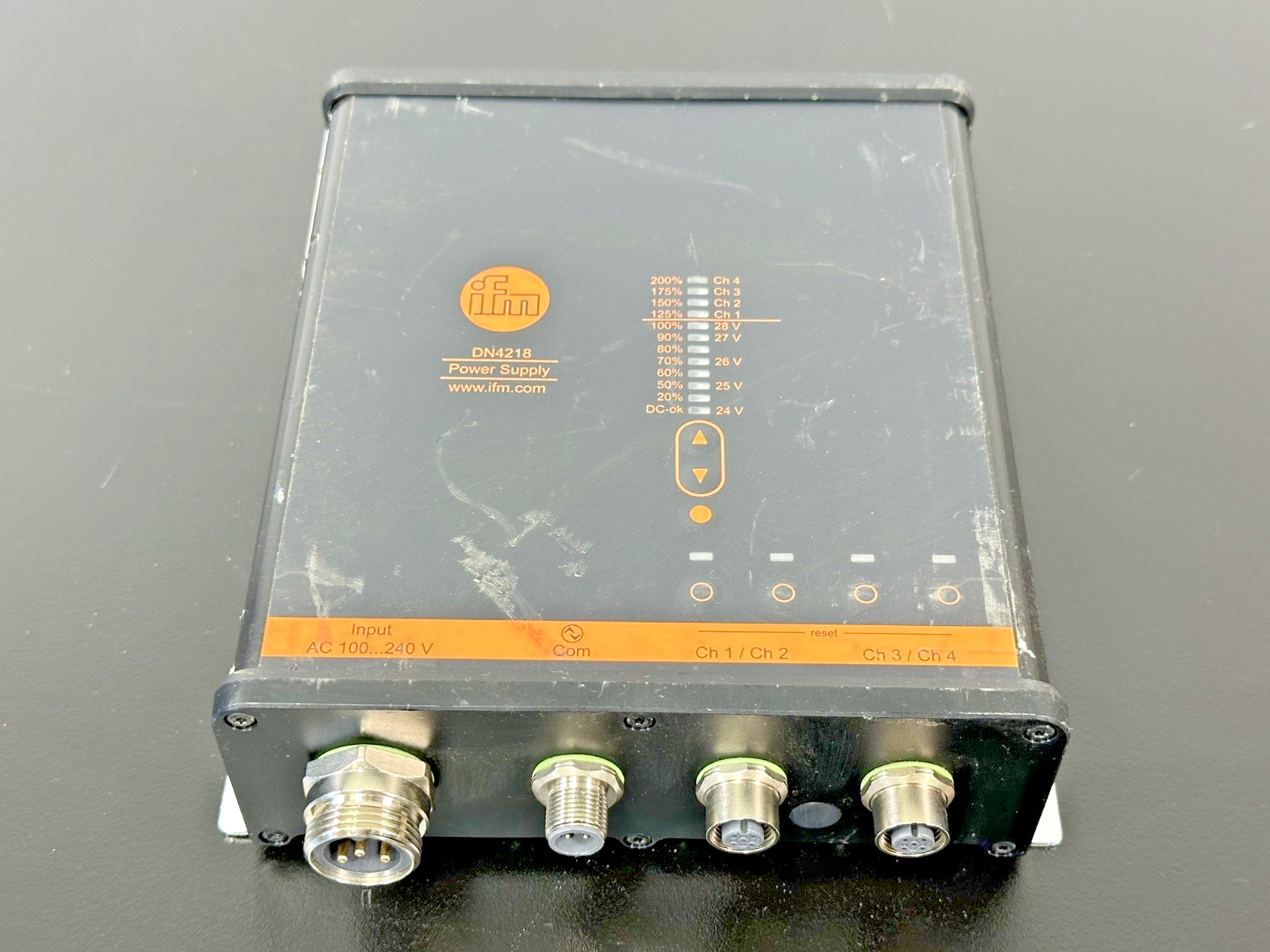IFM DN4218 24VDC 12A 300W Industrial Power Supply IO-Link IP67 Used Untested