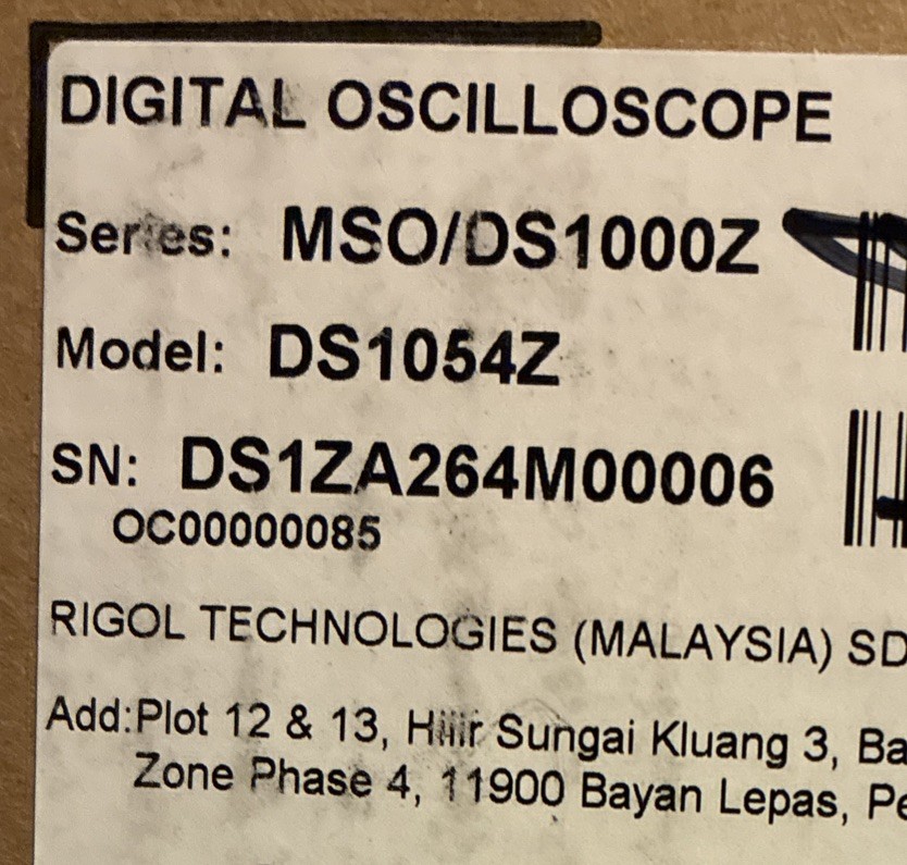 RIGOL 4-Channel 50MHz Digital Oscilloscope (DS1054Z)