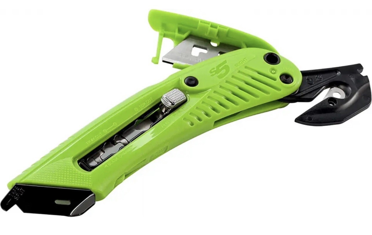 PACIFIC HANDY CUTTER PHC S5R Right Handed Safety Box Tape Film Cutter Utility