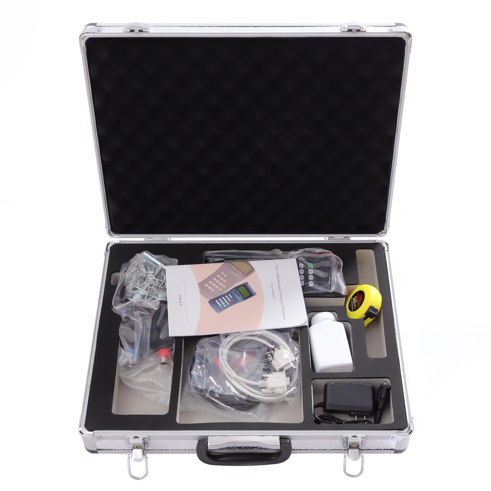 TDS-100H Digital Ultrasonic Liquid Flowmeter Handheld Flow Meter DN50-700 M2