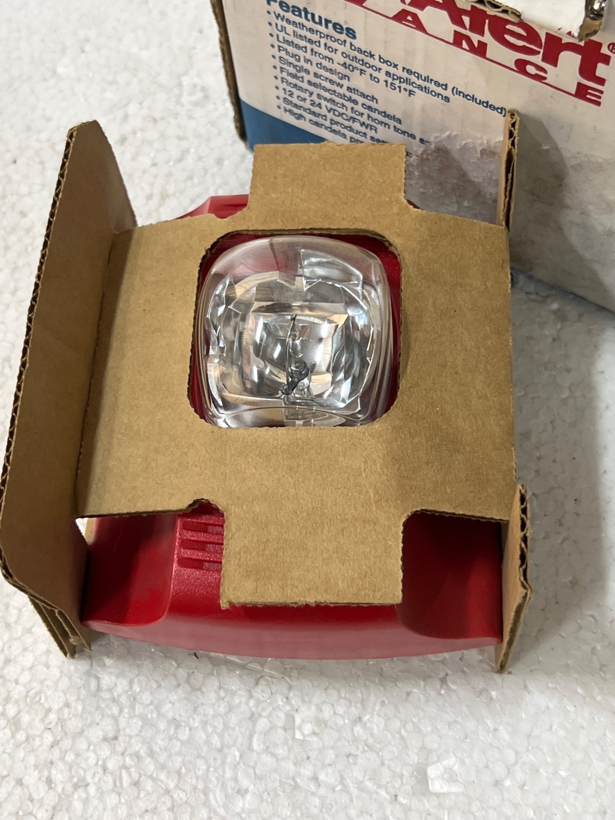 System Sensor P2RK Horn Strobe 2W STD CD RED OUTDOOR