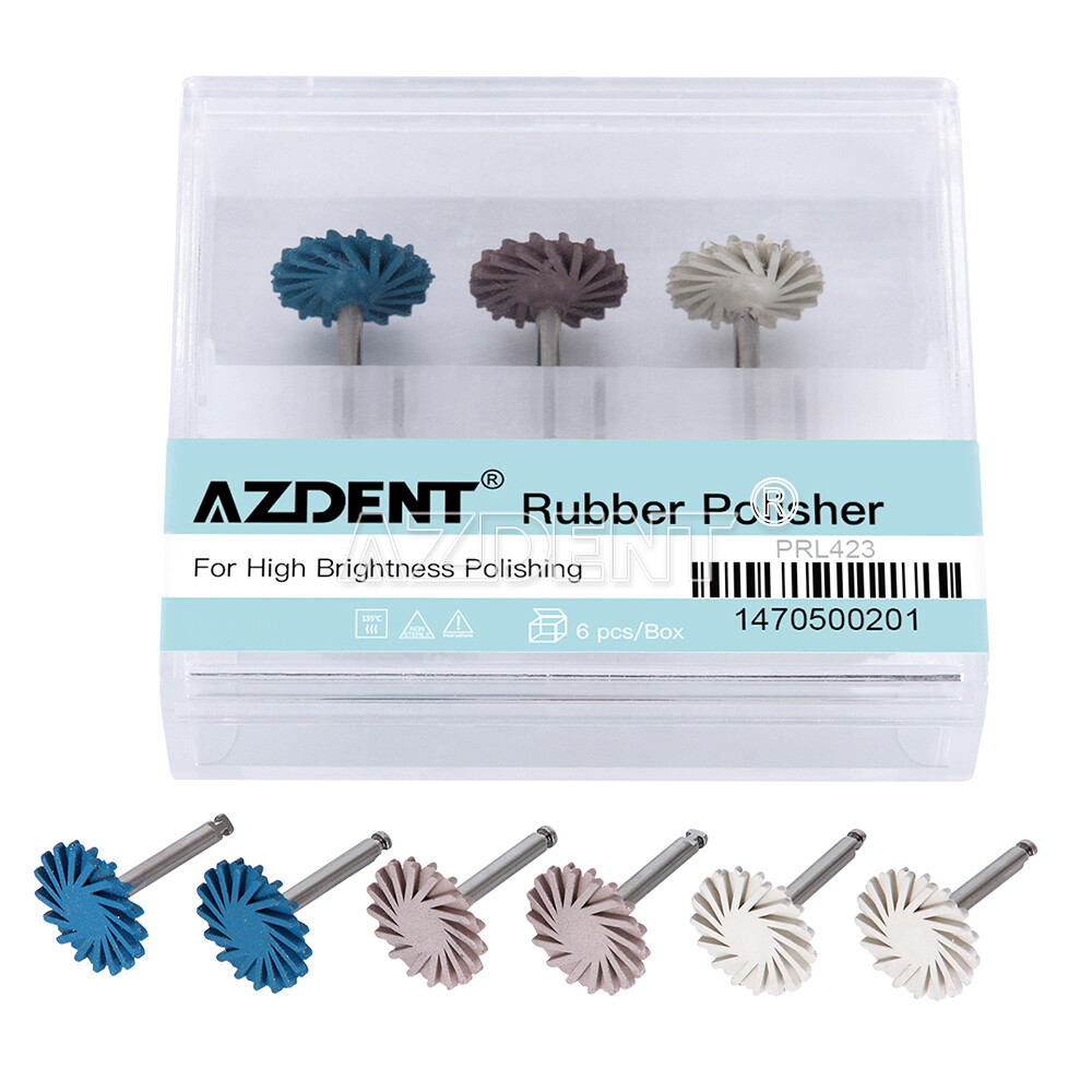 AZDENT Dental Composite Polishing Wheel Kit Diamond Bur RA 14mm For Handpiece