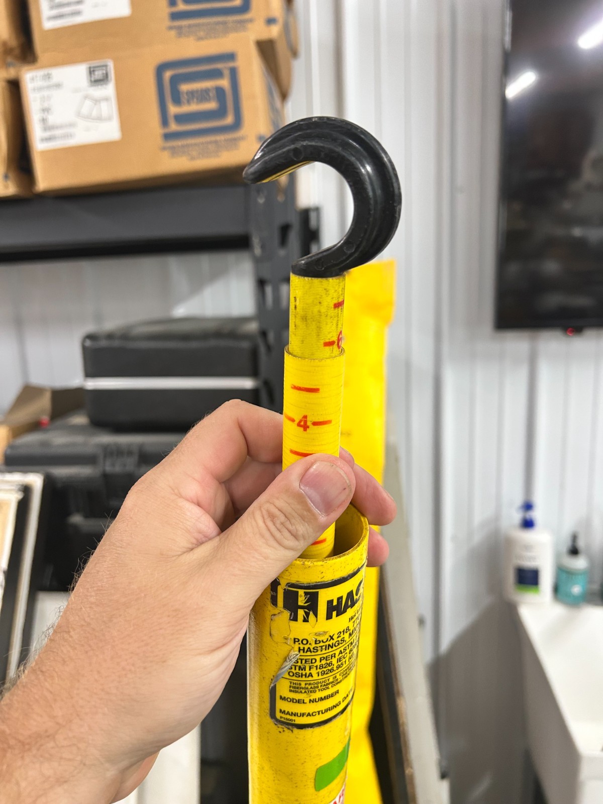 Hastings E 35 Telescopic Hot Stick 35 ft Extended w Soft Case Pre-Owned