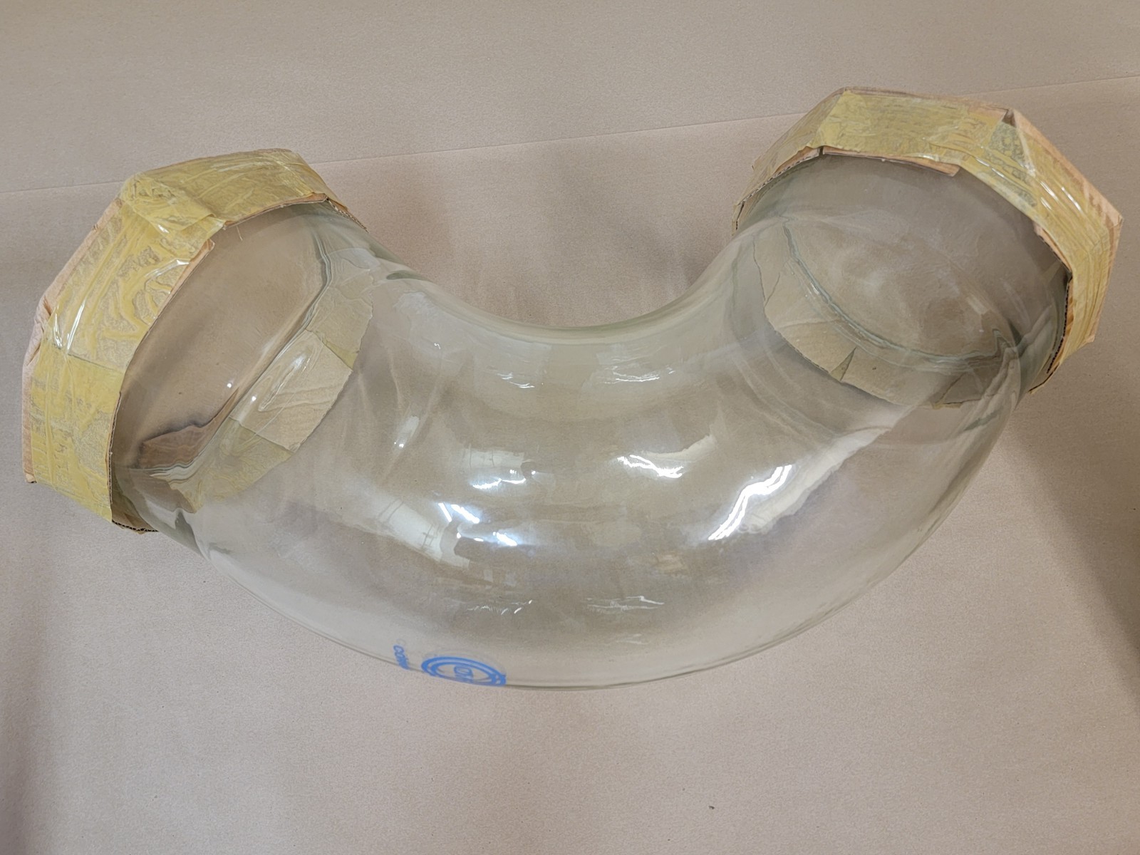 Corning QVF PB90/9A 225mm 9″ Borosilicate Glass 90° Elbow Process Pipe NOS