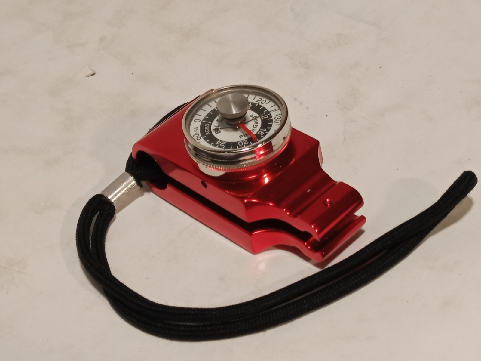 B&L Engineering PG-60 pinch gauge, 60 lb/24 kg hand strength tester red As shown